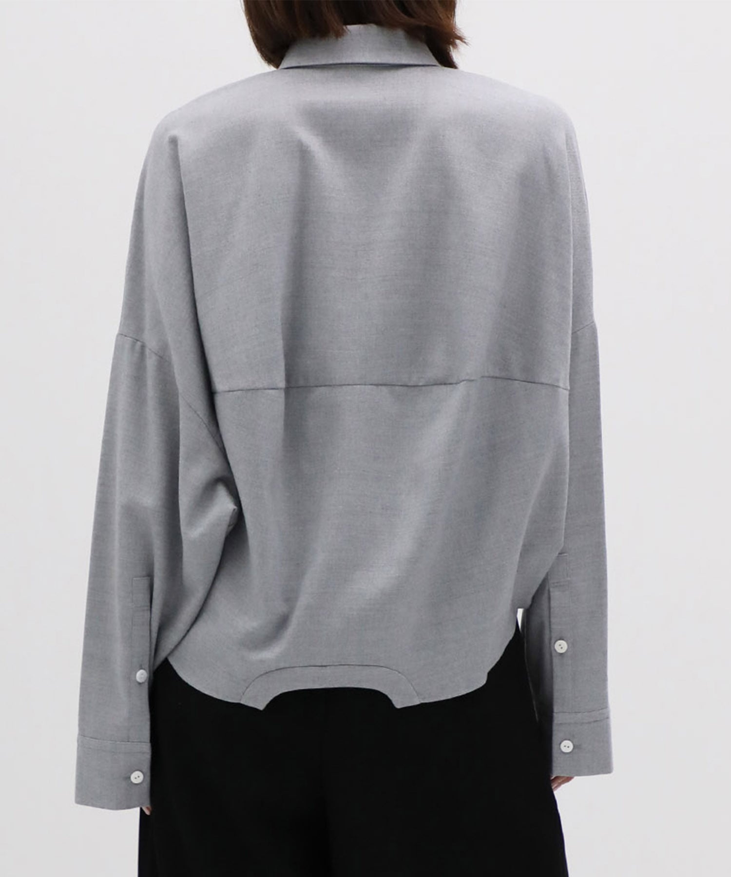 SYMMETRY CROPPED SHIRT ENFOLD