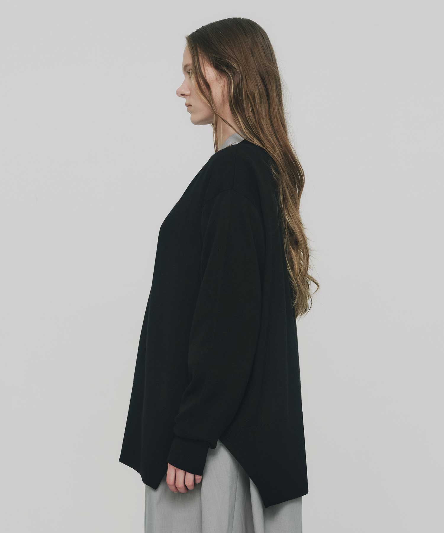 FLARE-SILHOUETTE CARDIGAN ENFOLD