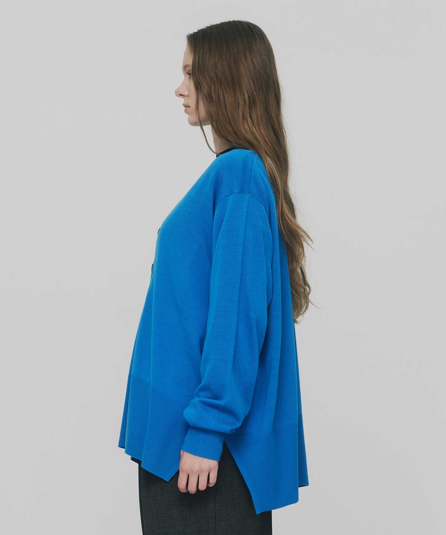 FLARE-SILHOUETTE CARDIGAN ENFOLD