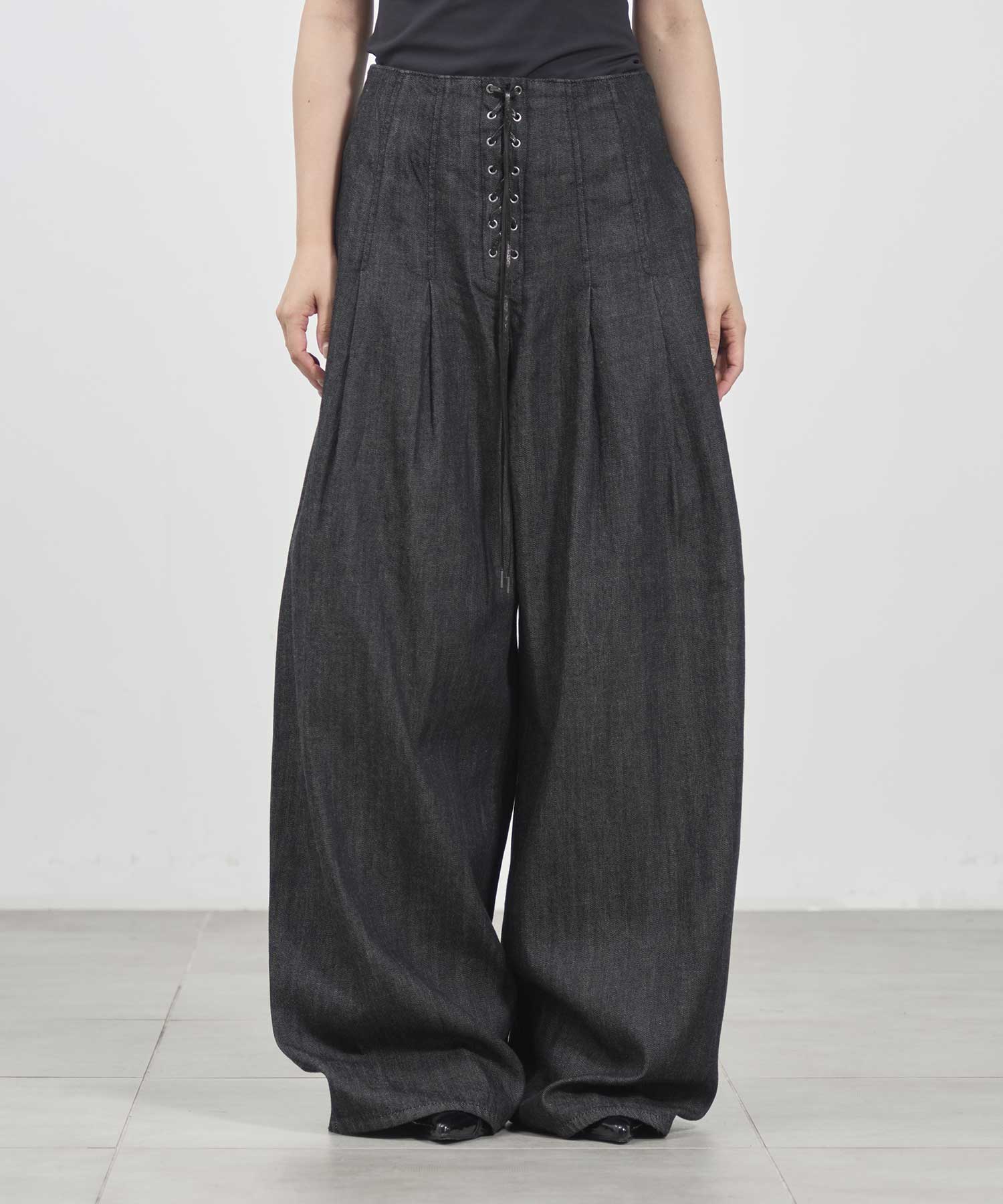 Pleated wide-legged jeans FETICO