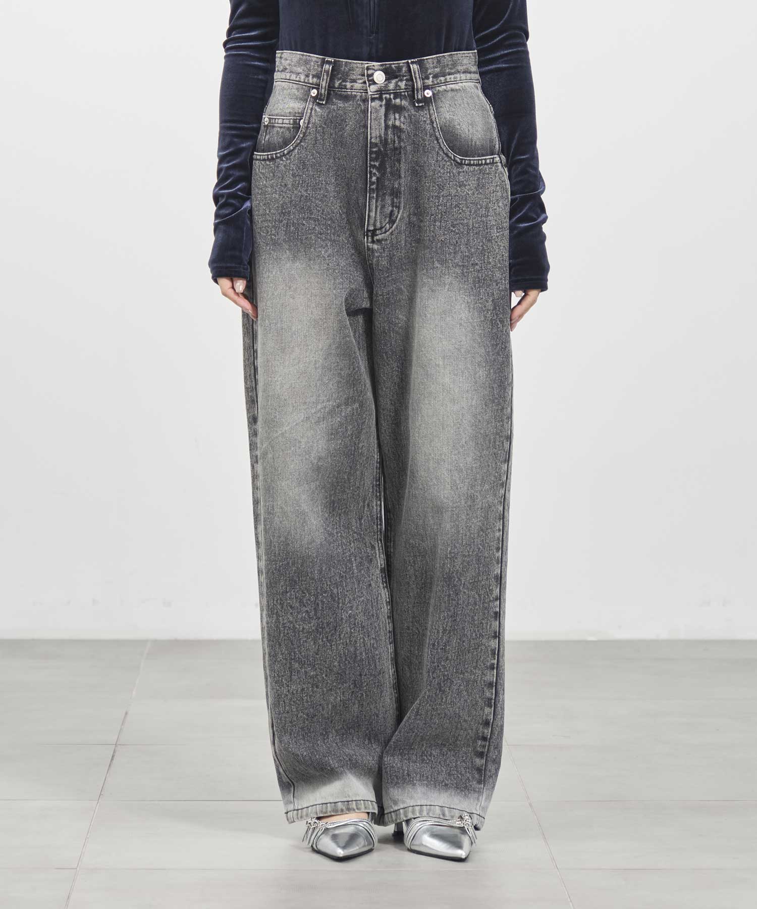 bleach hem denim Louren