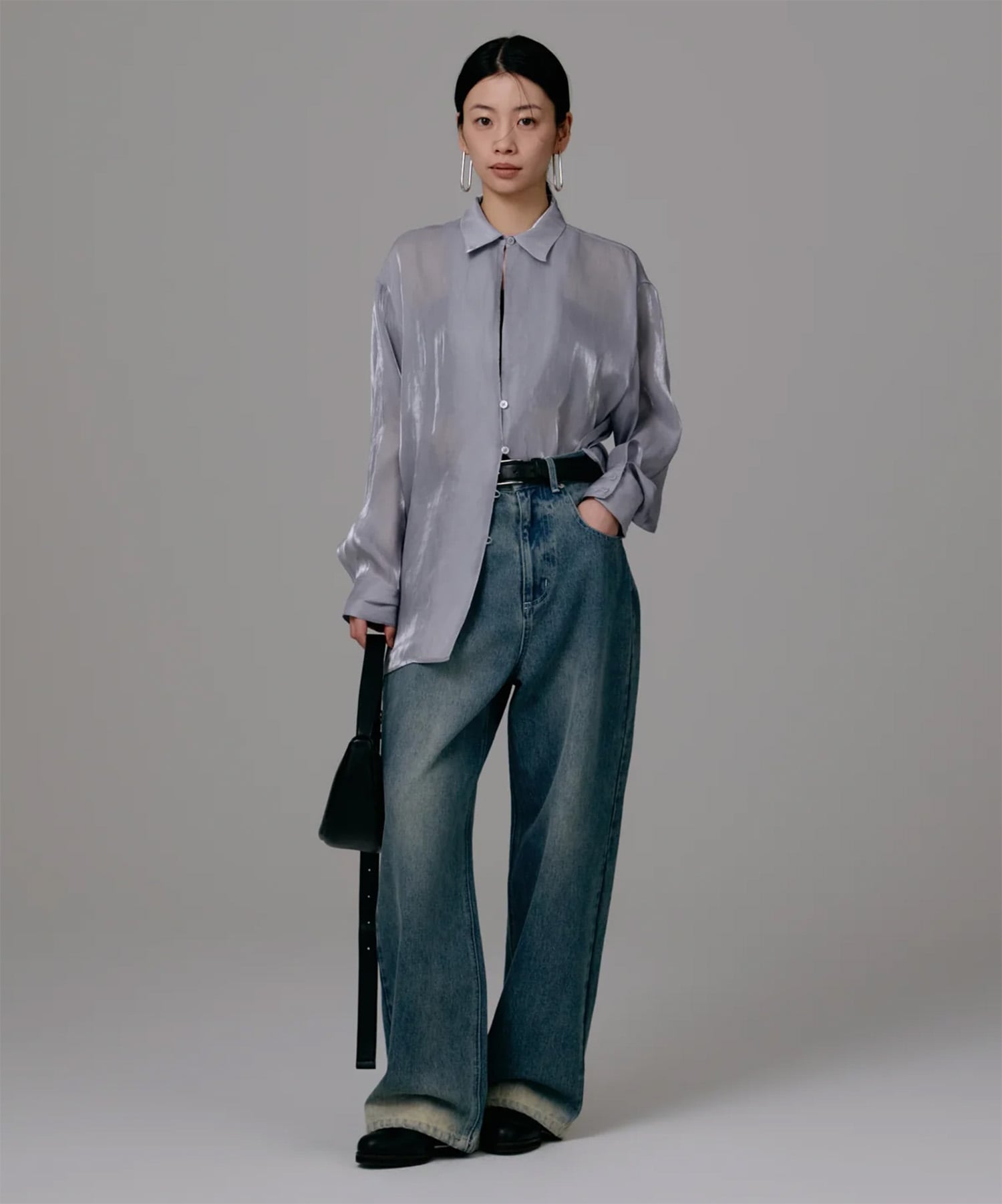 bleach hem denim Louren