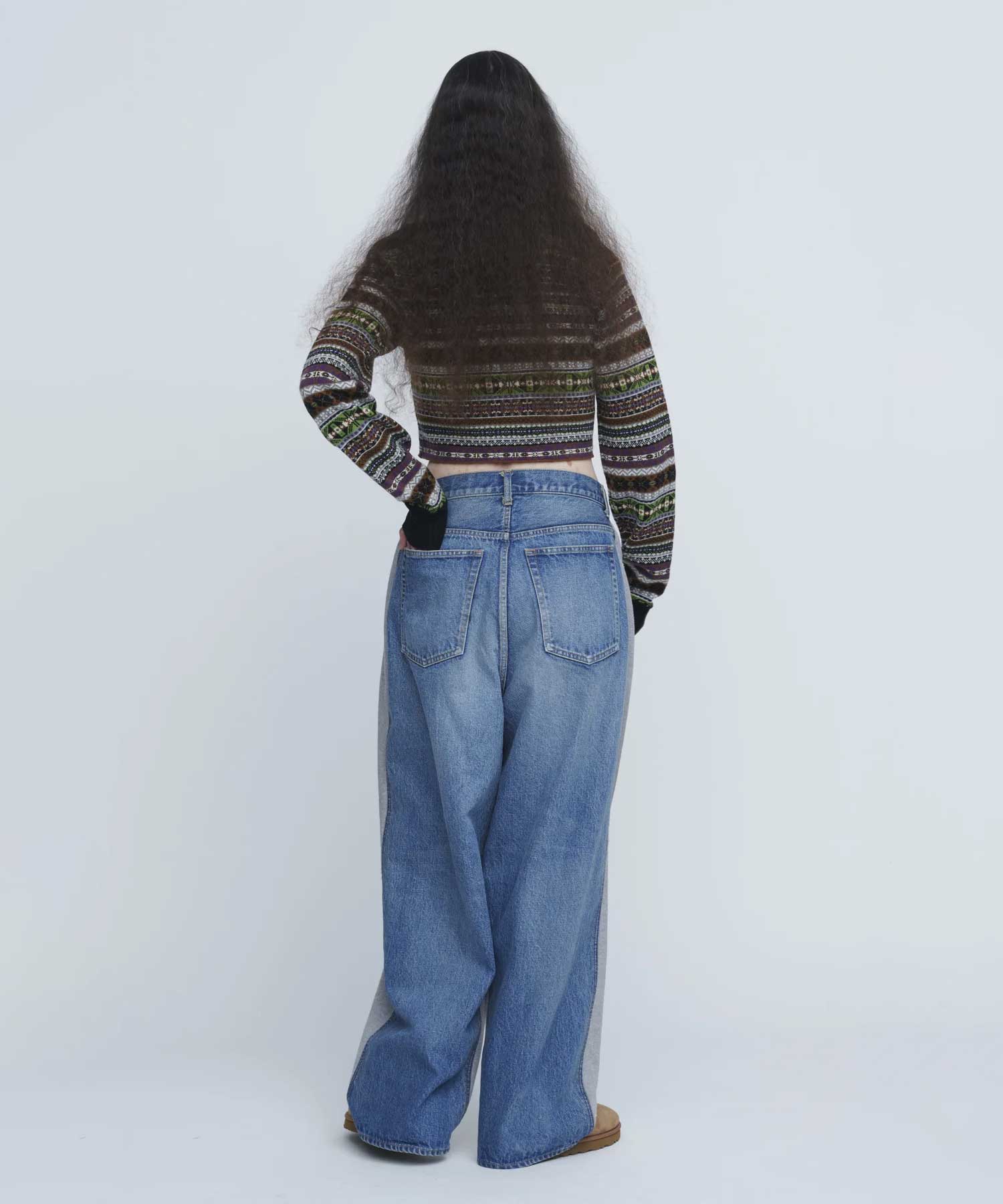Hybride Sweat Denim Pants INSCRIRE