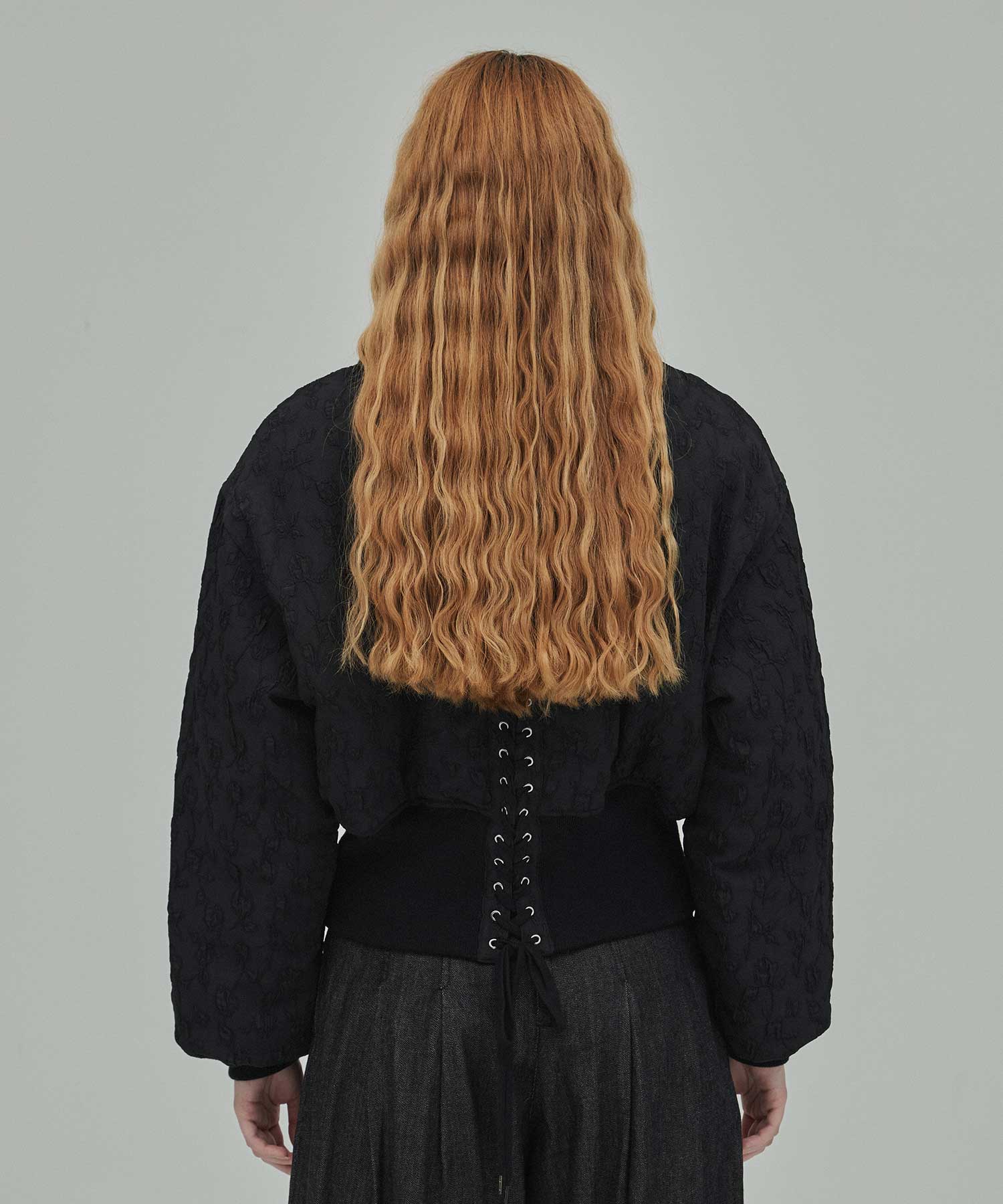 Floral jacquard bomber jacket FETICO