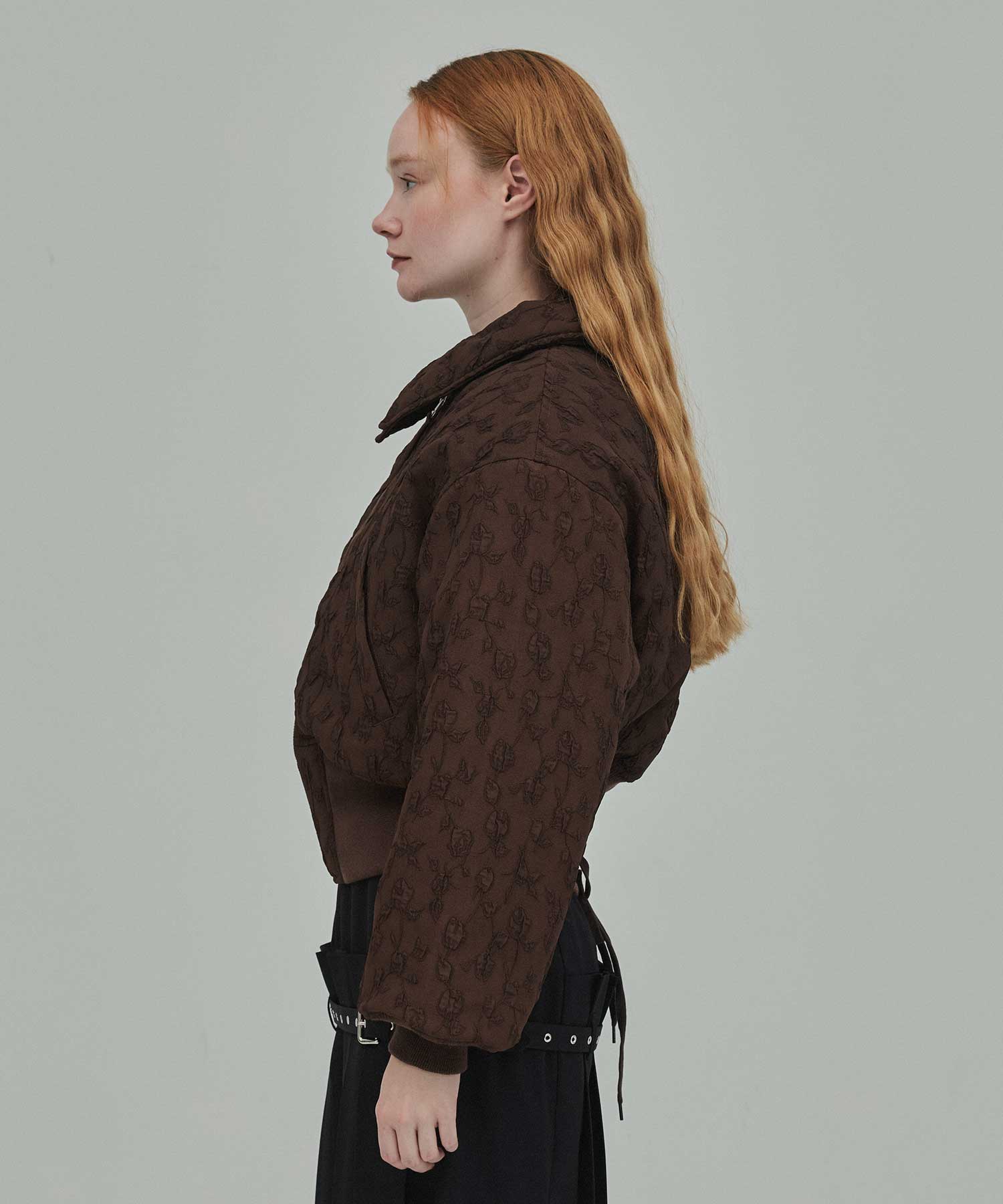 Floral jacquard bomber jacket FETICO