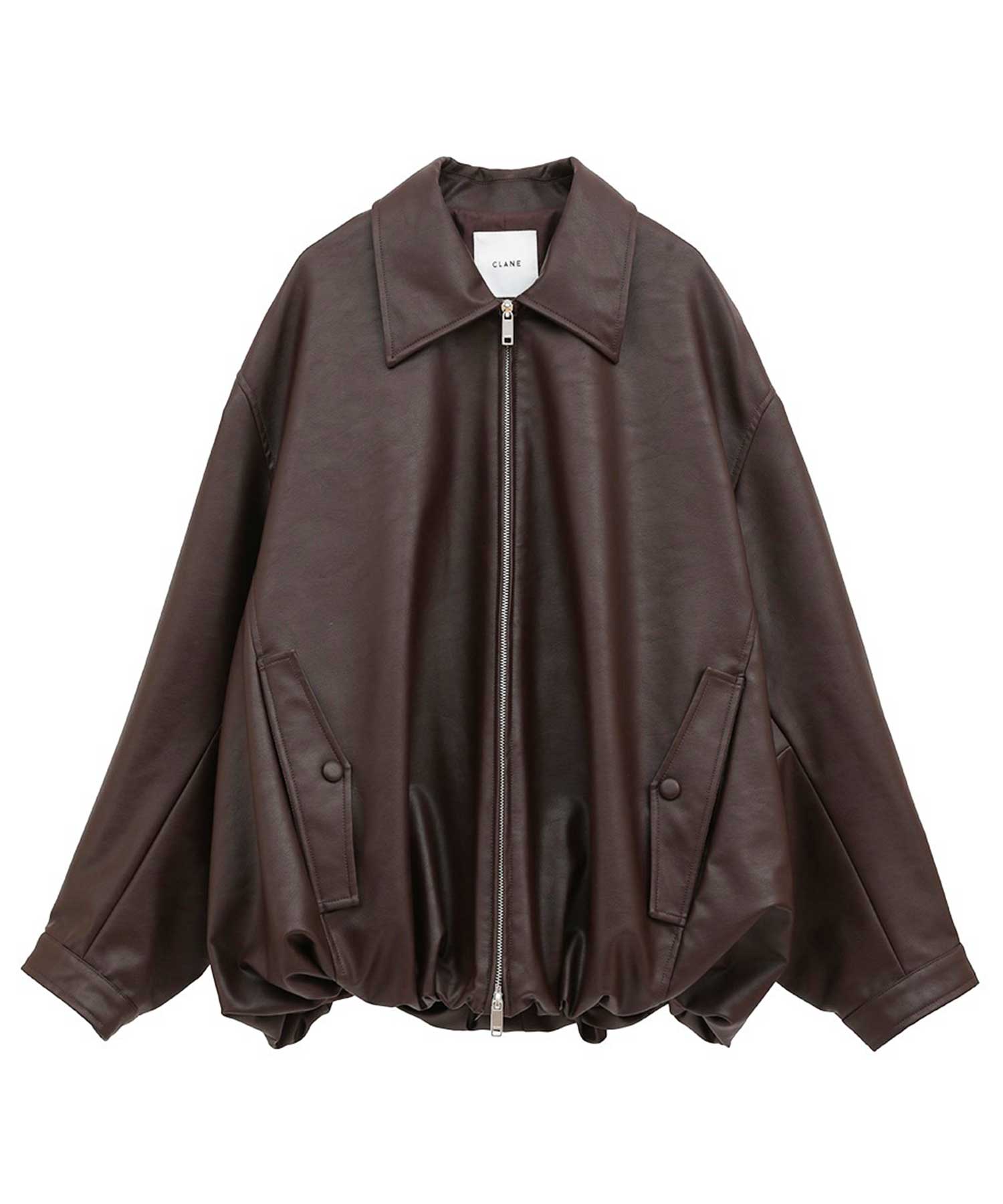 FAKE LEATHER BALLOON JACKET CLANE
