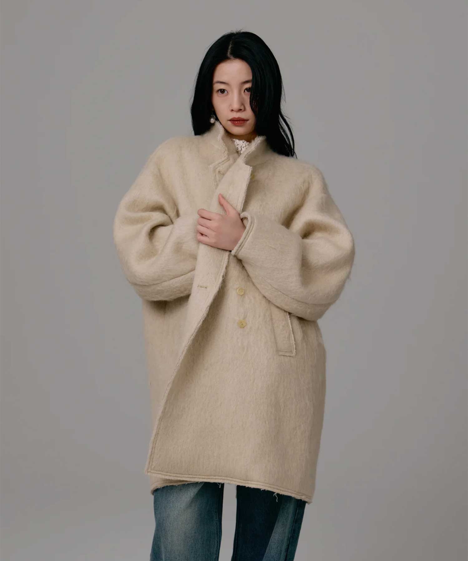 shaggy half coat Louren