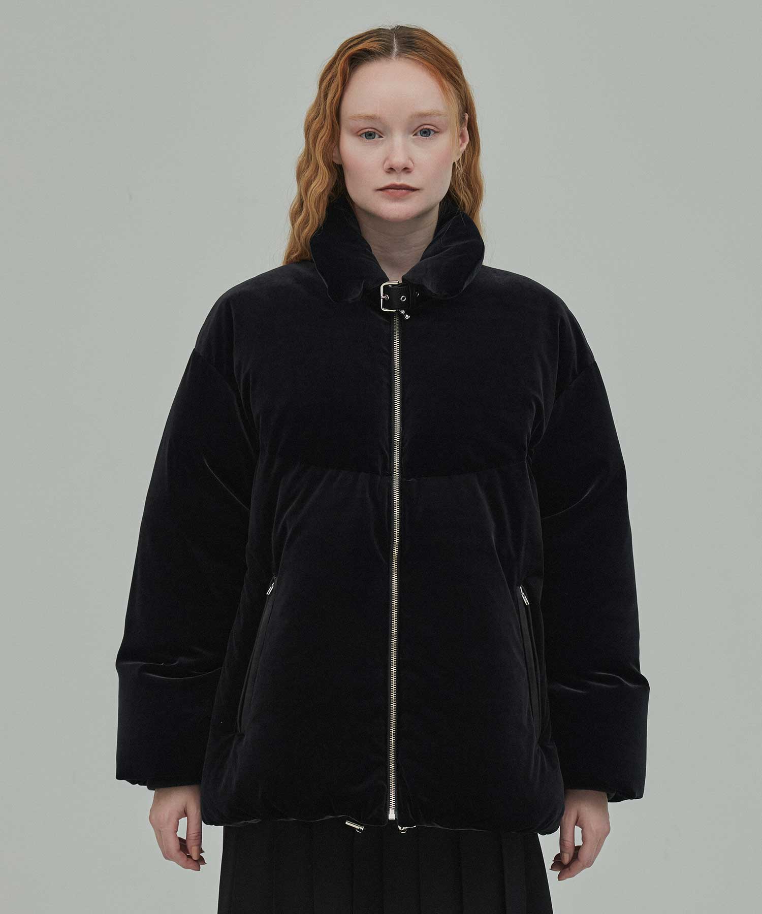 Velour down coat FETICO