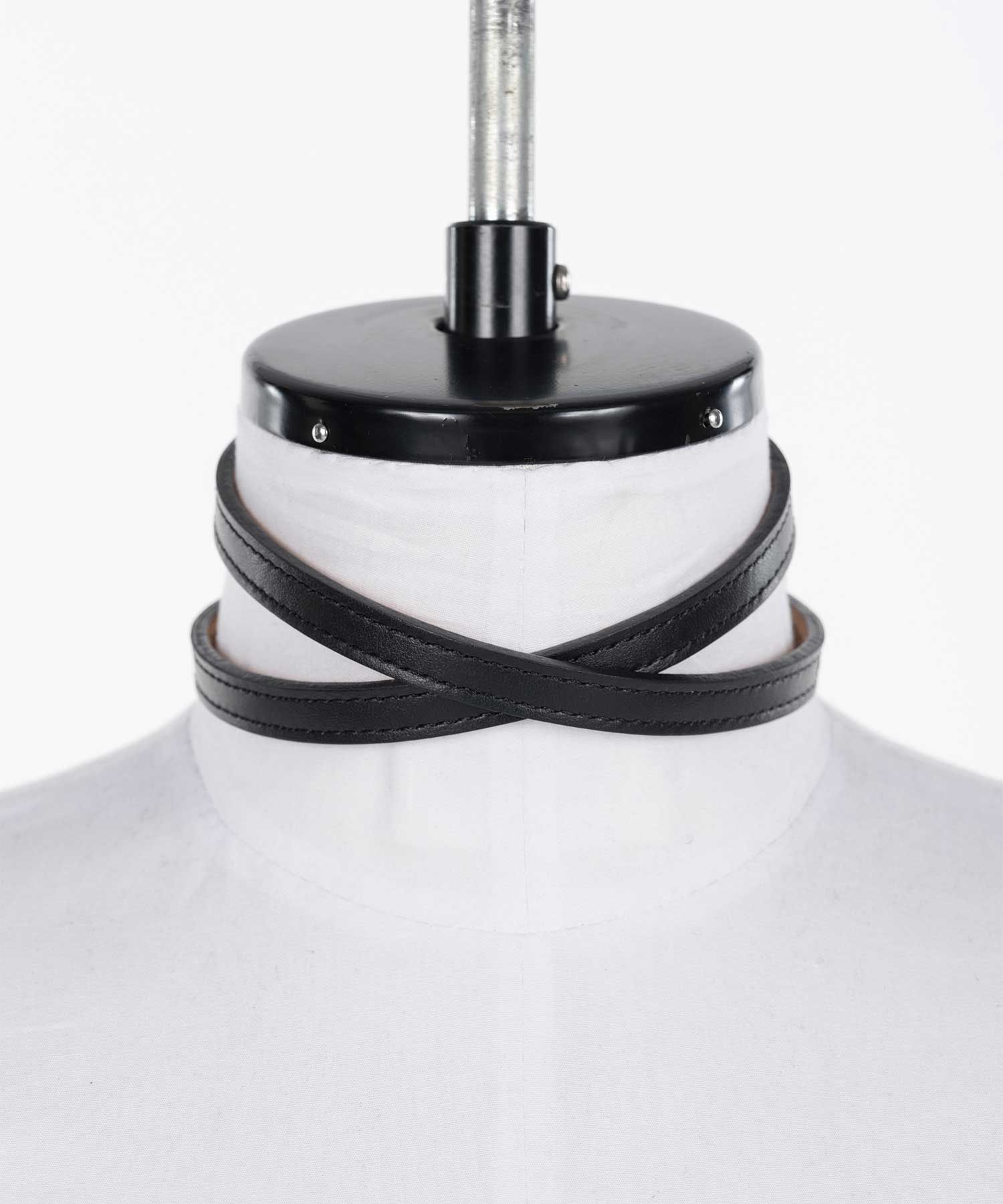 Leather skinny choker FETICO