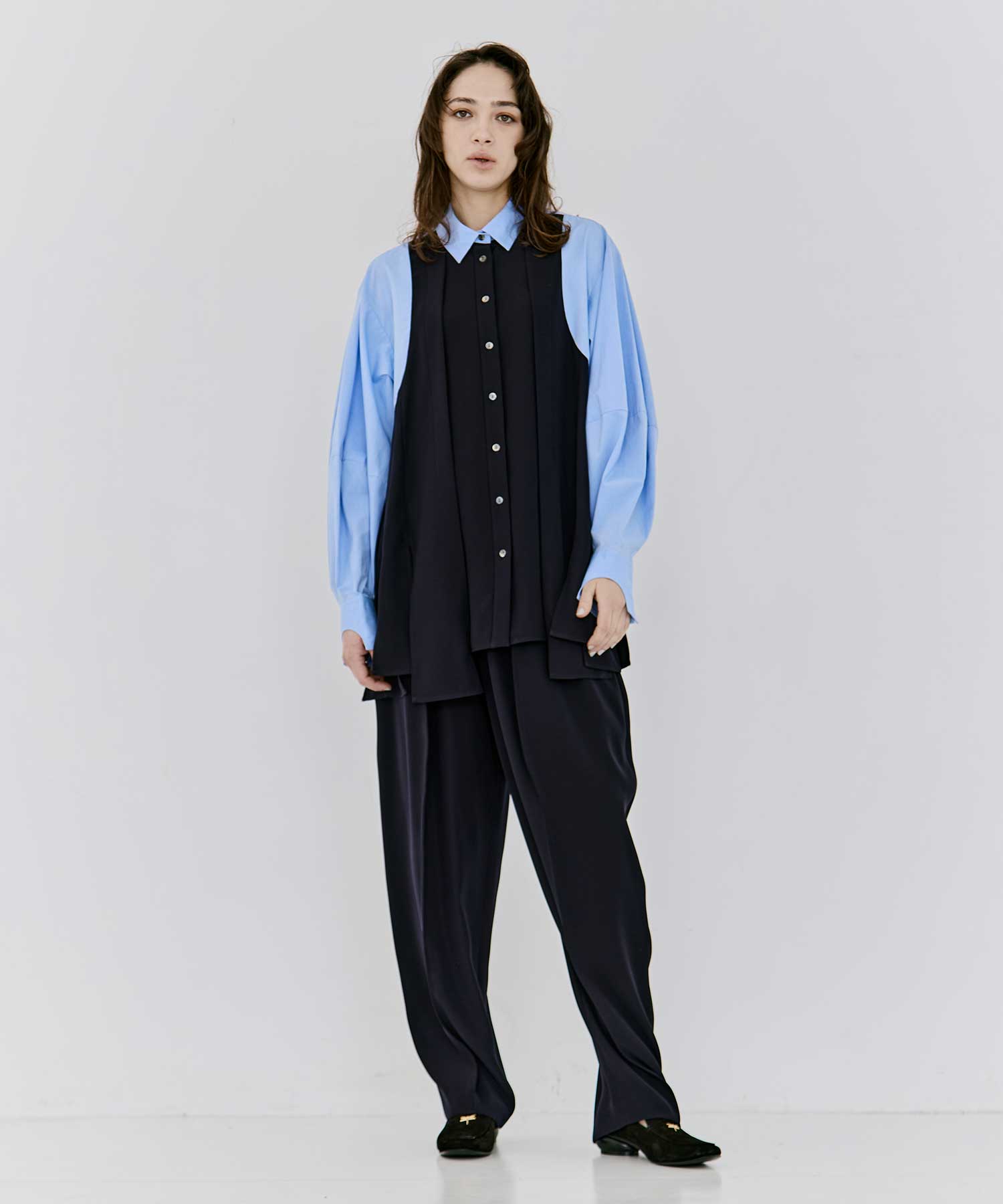 PANEL-HEM PULLOVER ENFOLD