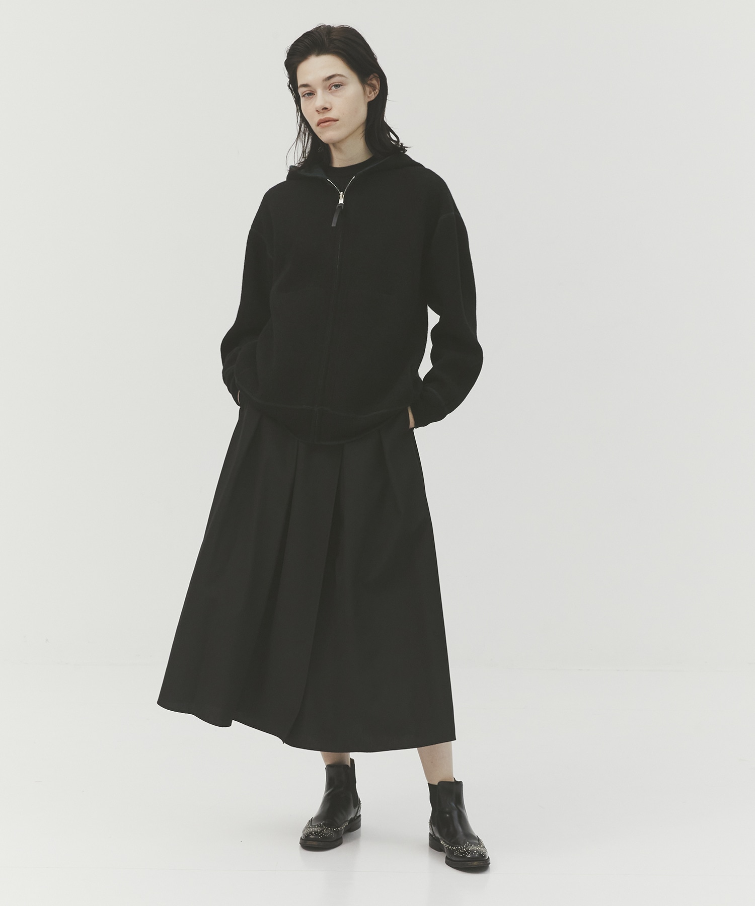 CASHMERE REVERSIBLE ZIP UP HOODIE THE TOKYO