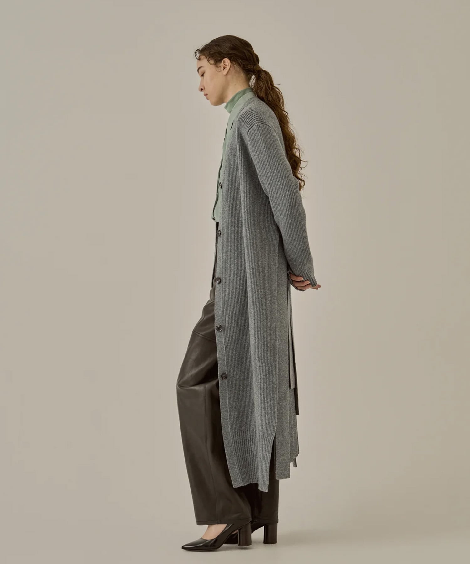Margo long knit cardigan AKIRANAKA