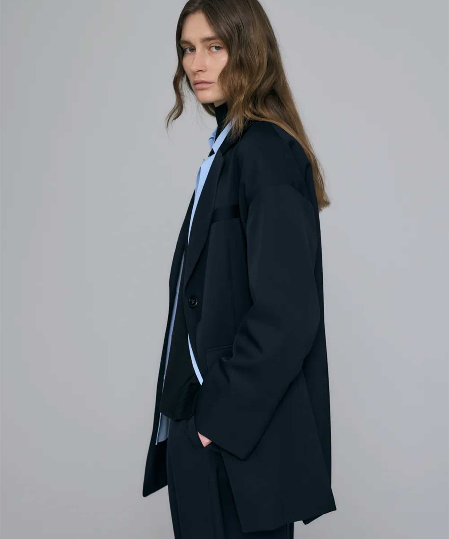 RELAX TAILORED-JACKET ENFOLD