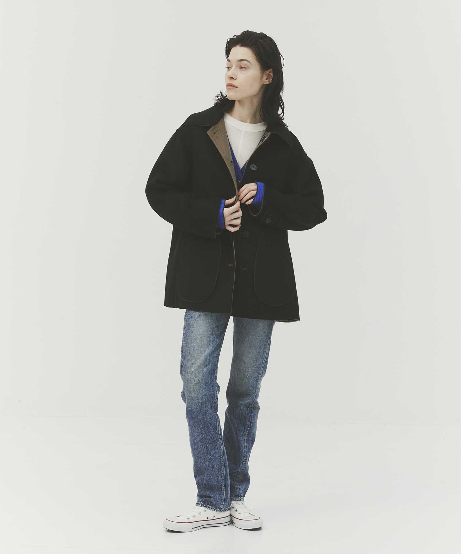 CASHMERE REVERSIBLE SHORT COAT THE TOKYO
