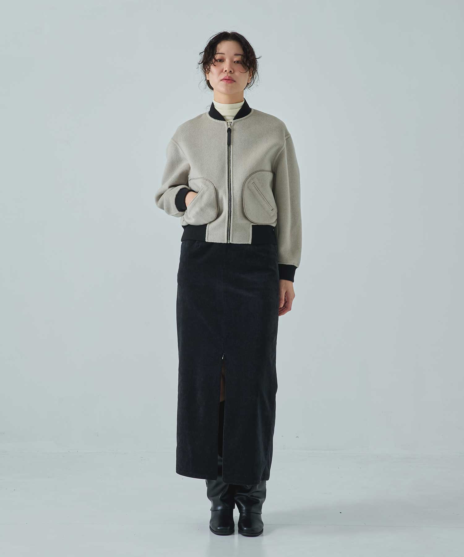 CASHMERE/SILK/WOOL MA-1 THE TOKYO