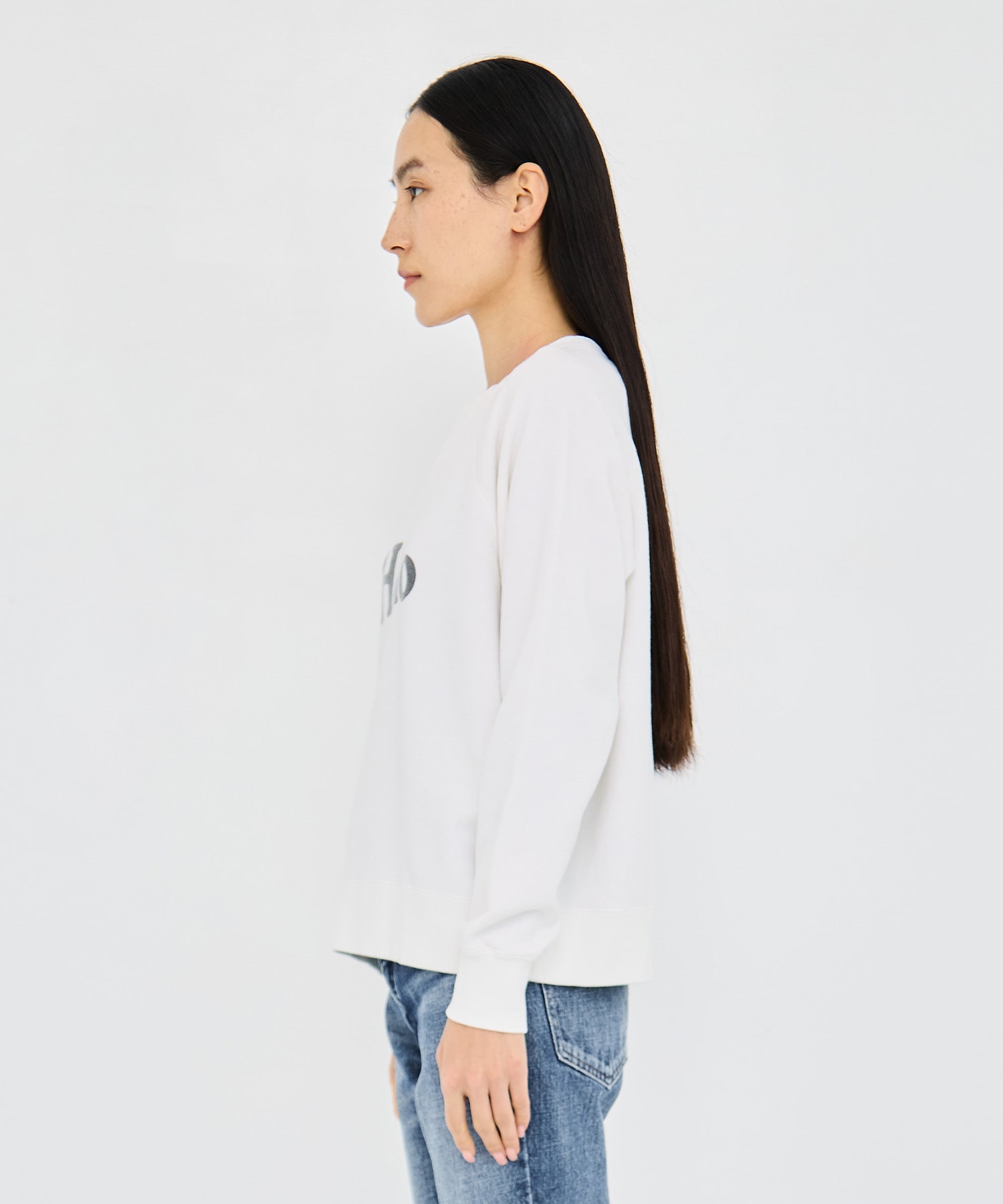 HELLO SWEAT L/S URAKE DYED MADISONBLUE