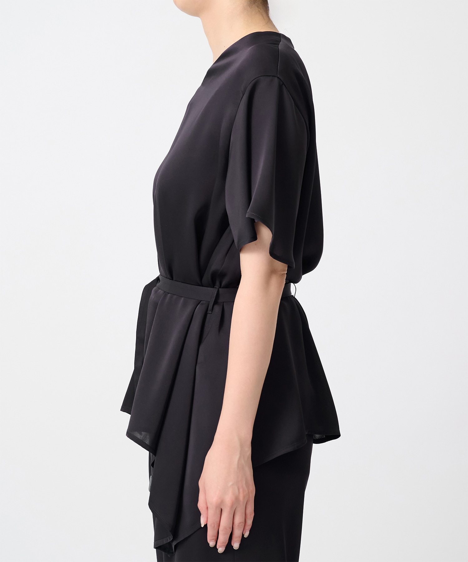 Satin Half Sleeve Blouse THE TOKYO