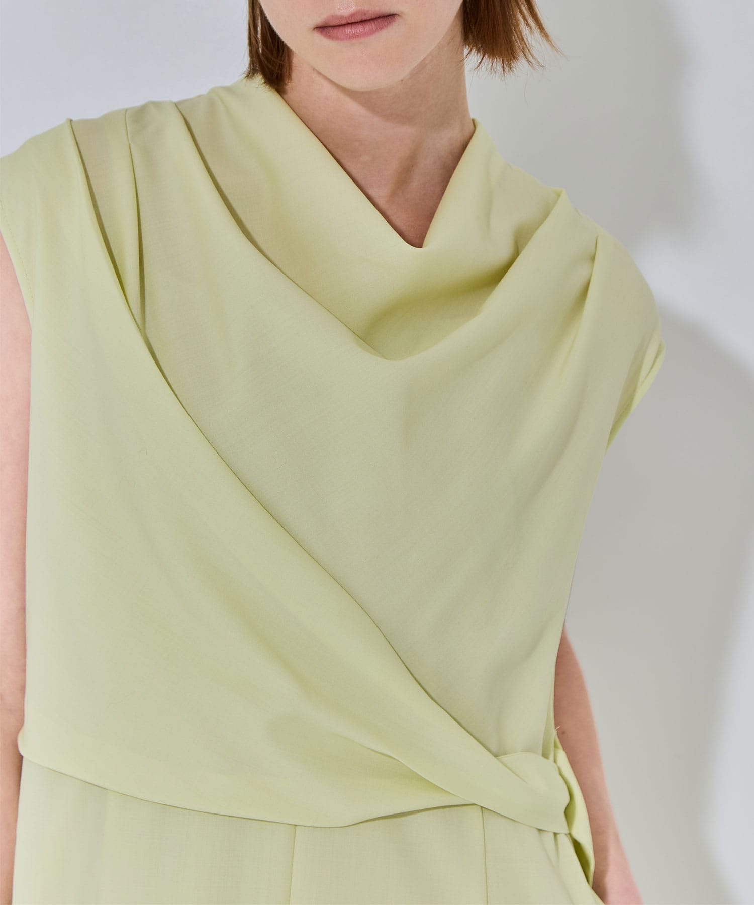 Cowl Neck Wool Dress THE TOKYO