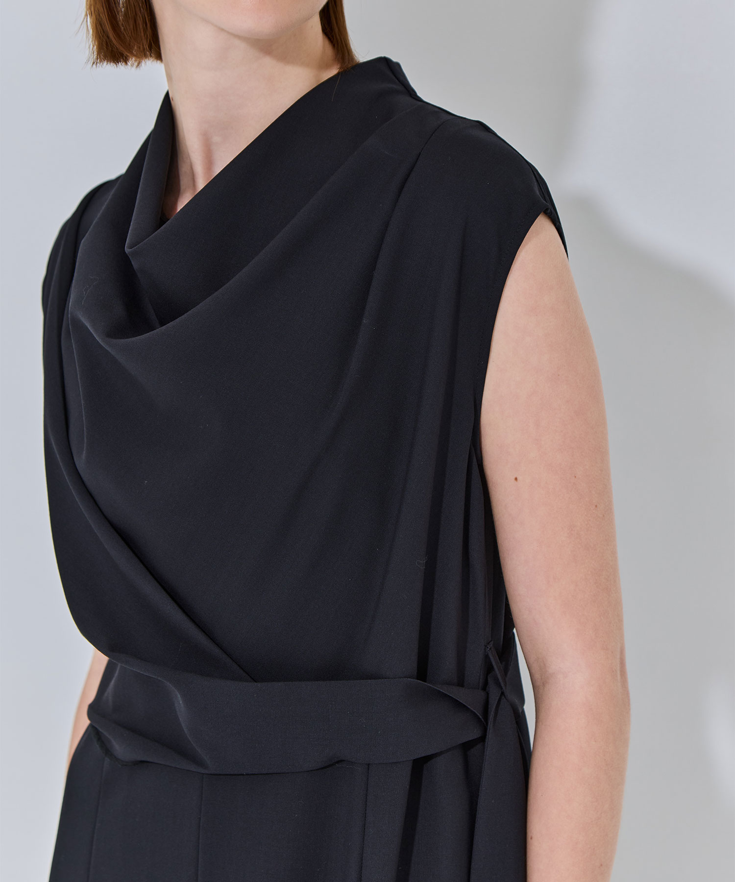 Cowl Neck Wool Dress THE TOKYO