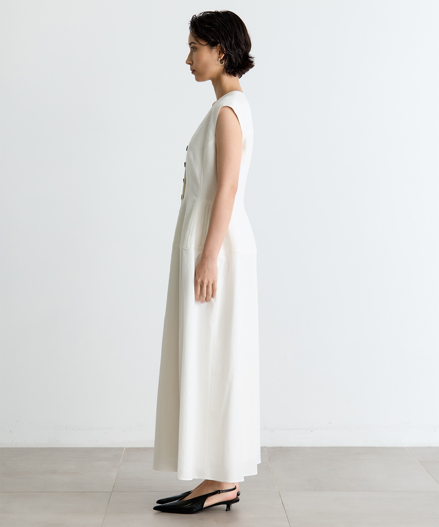 別注 Ilsa sleeveless dress AKIRANAKA