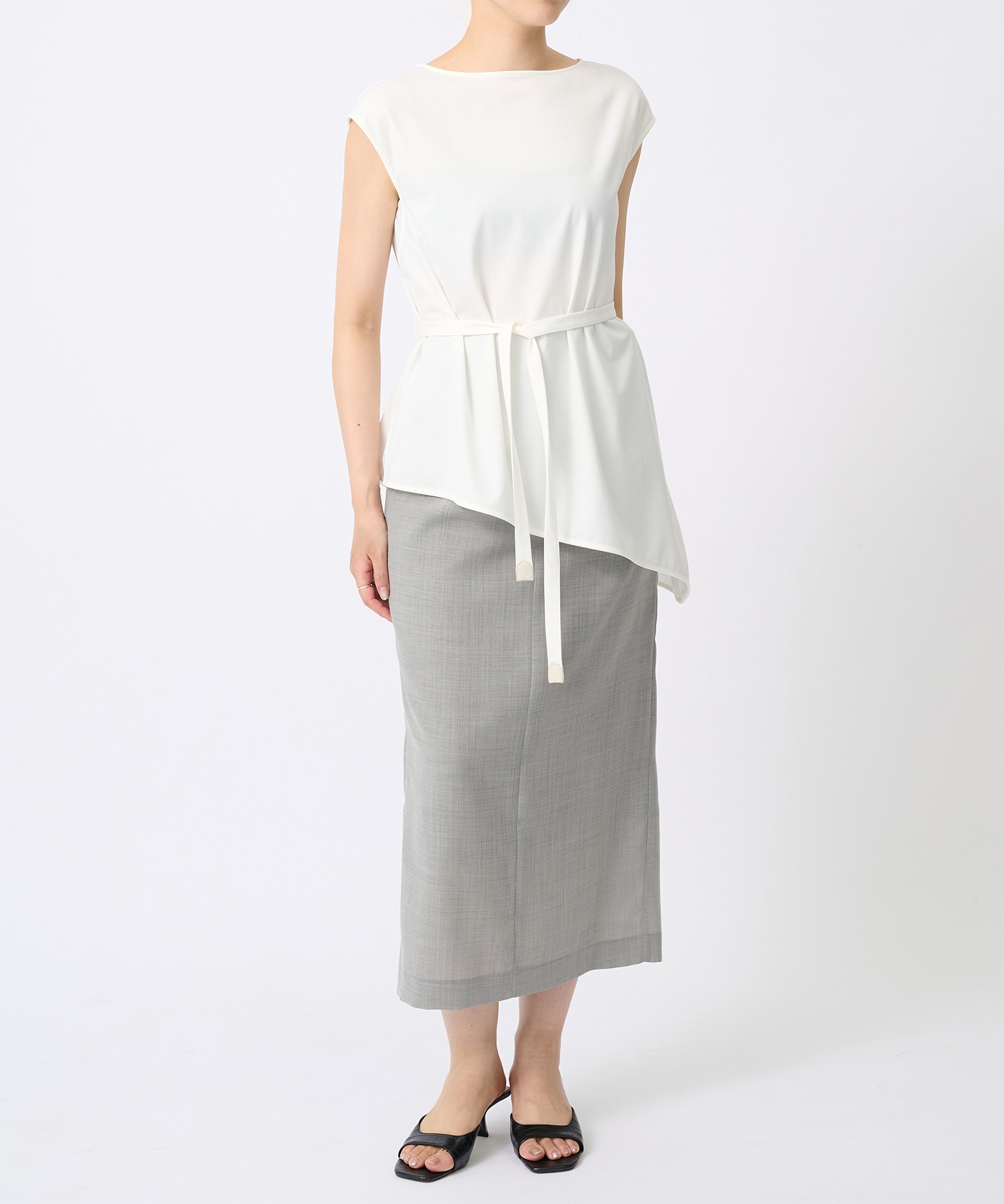 French Sleeve Asymmetry Tops THE TOKYO