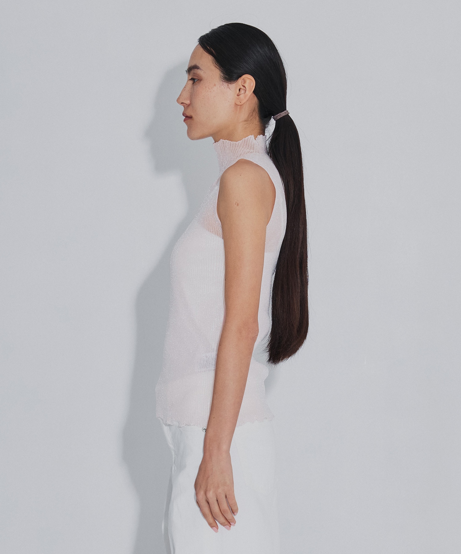 HYPHA LUCENT GLITTER SLEEVELESS TOP CFCL