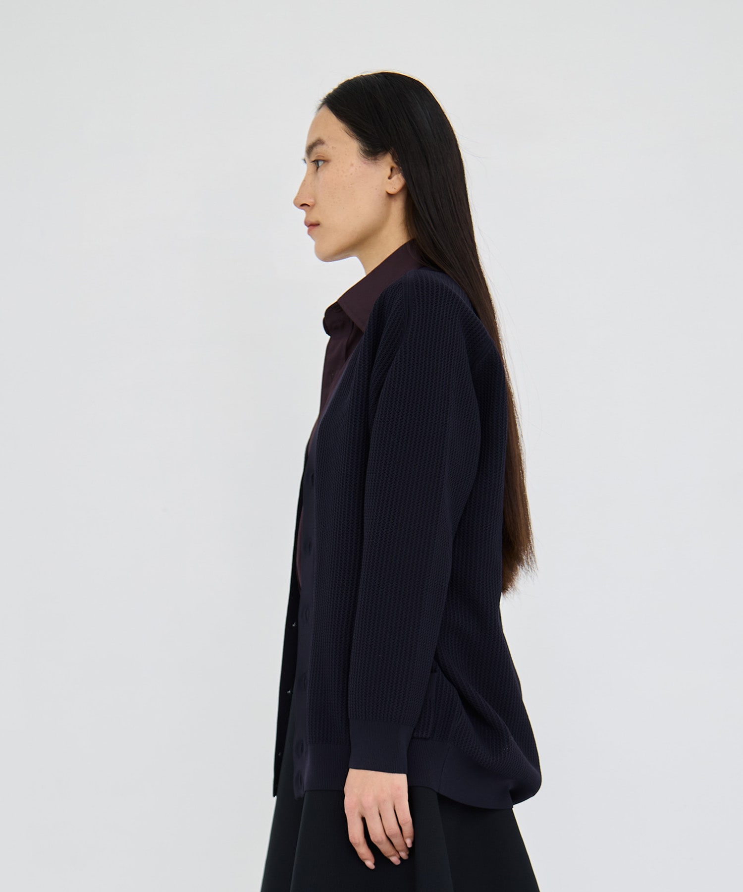 BIG KNIT V CD MESH MADISONBLUE