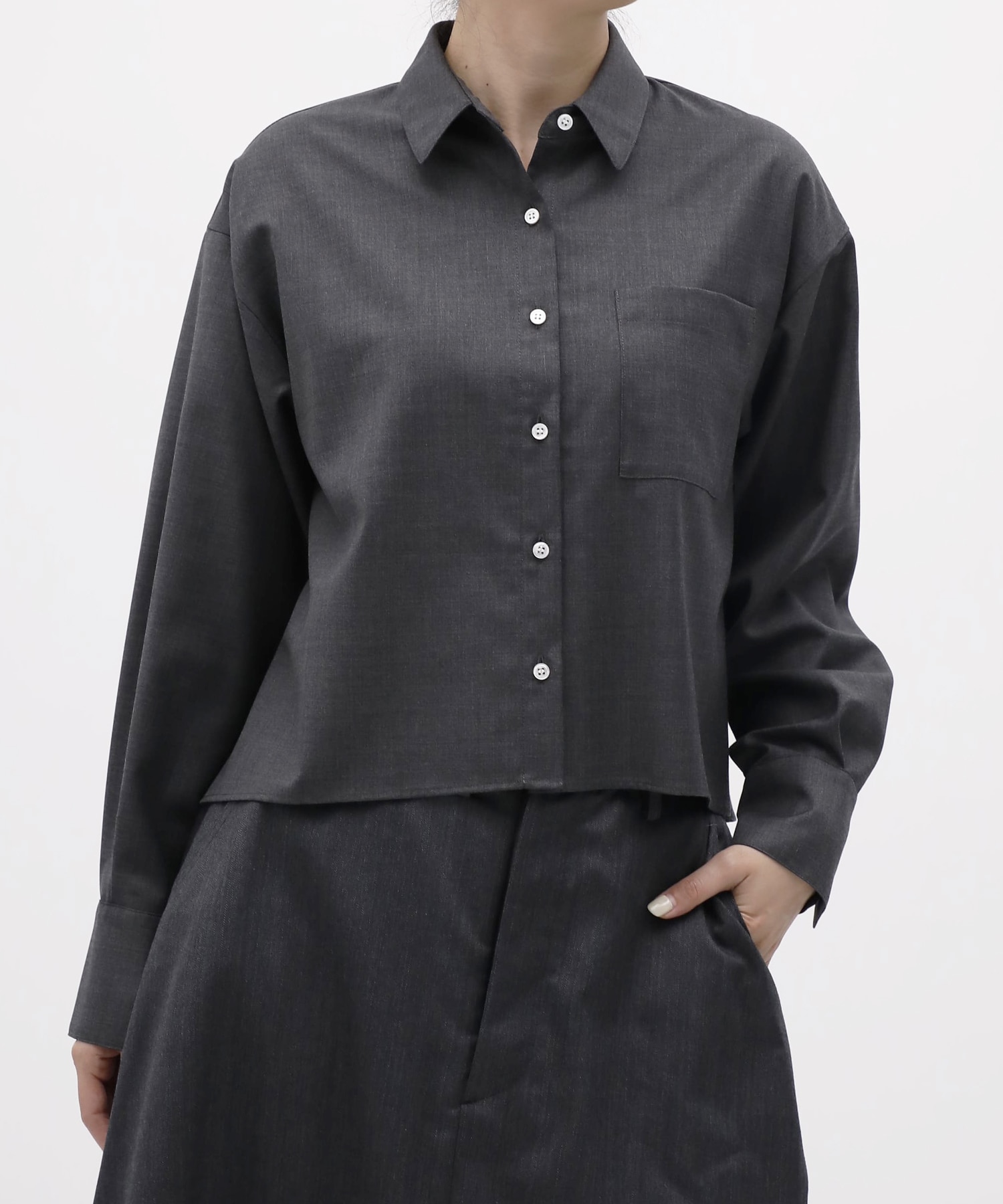 Short A-line L/S Shirt THE TOKYO