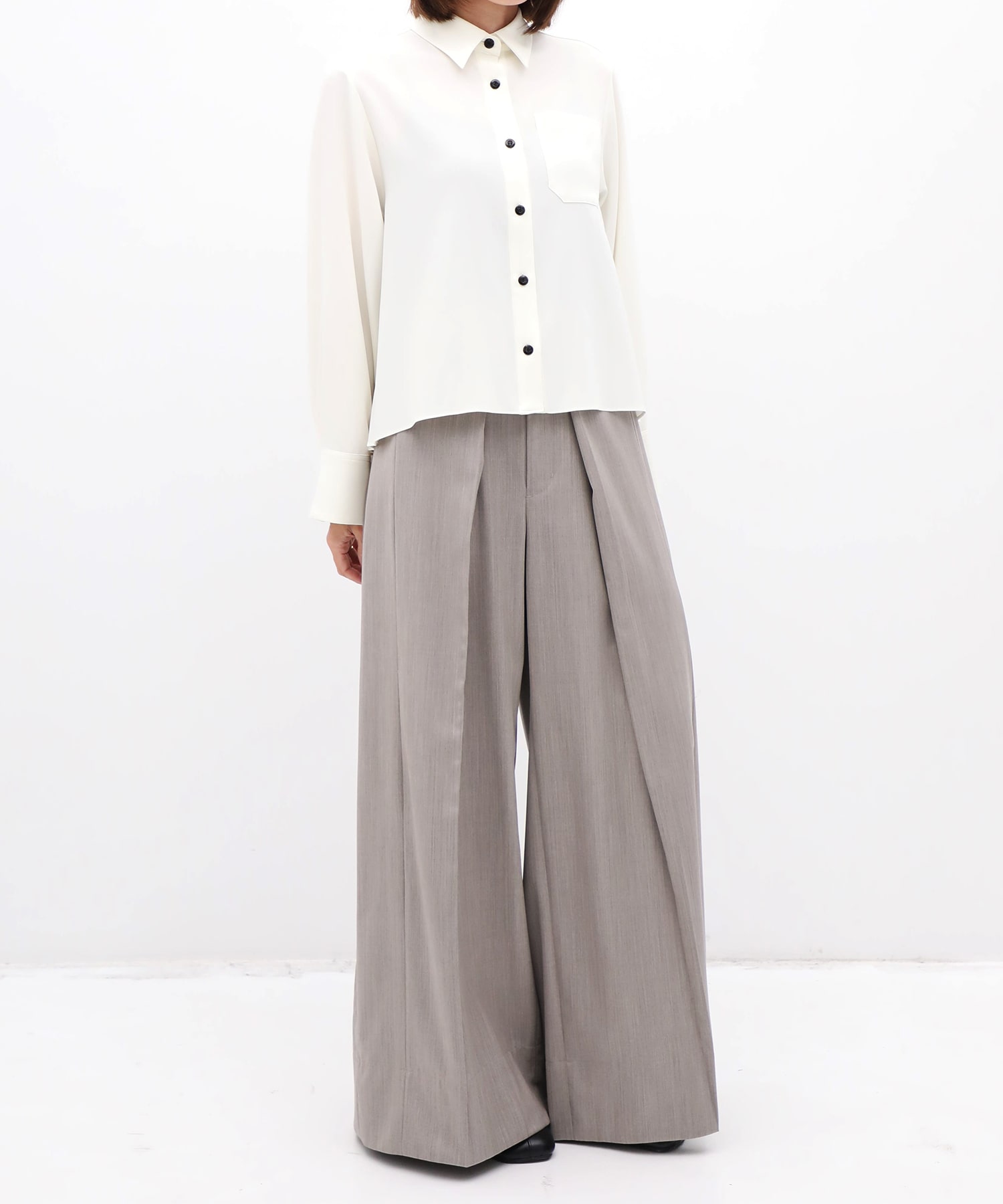 別注 Back Pleats L/S Shirt EZUMi