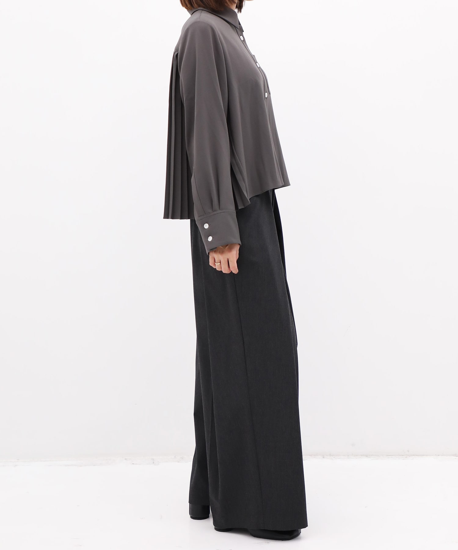 別注 Back Pleats L/S Shirt EZUMi
