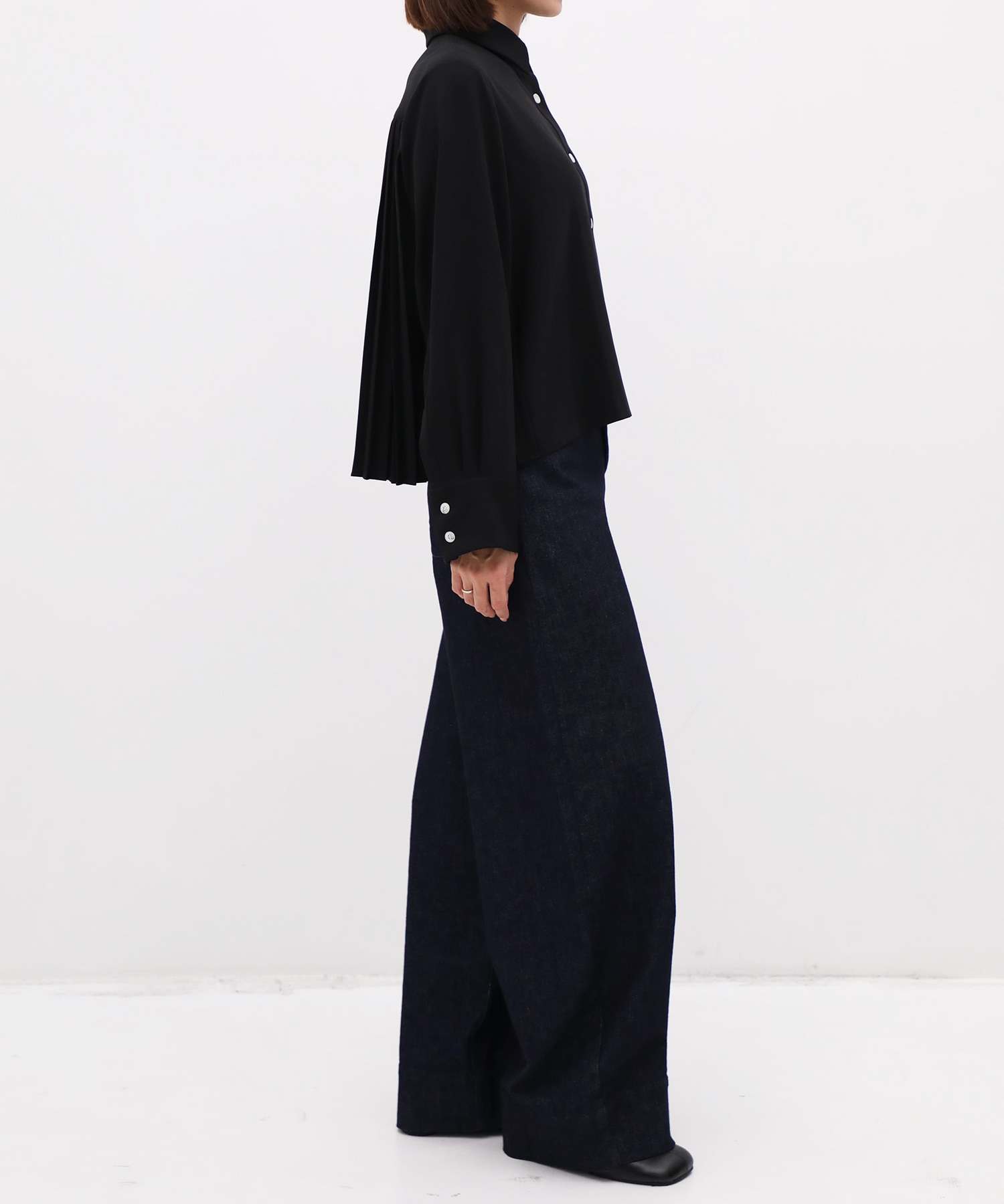 別注 Back Pleats L/S Shirt EZUMi