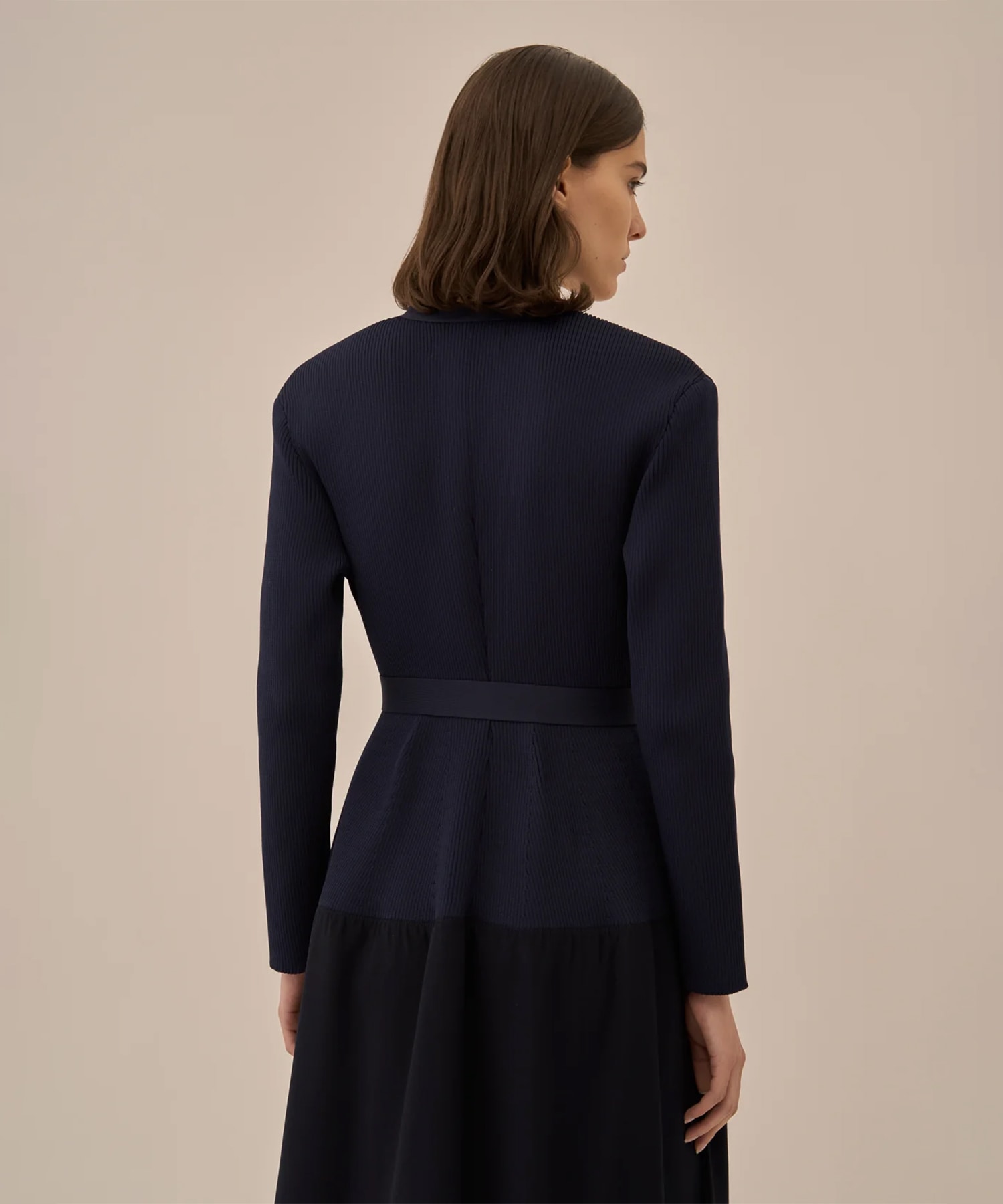 Jessica combi tex knit dress NV AKIRANAKA