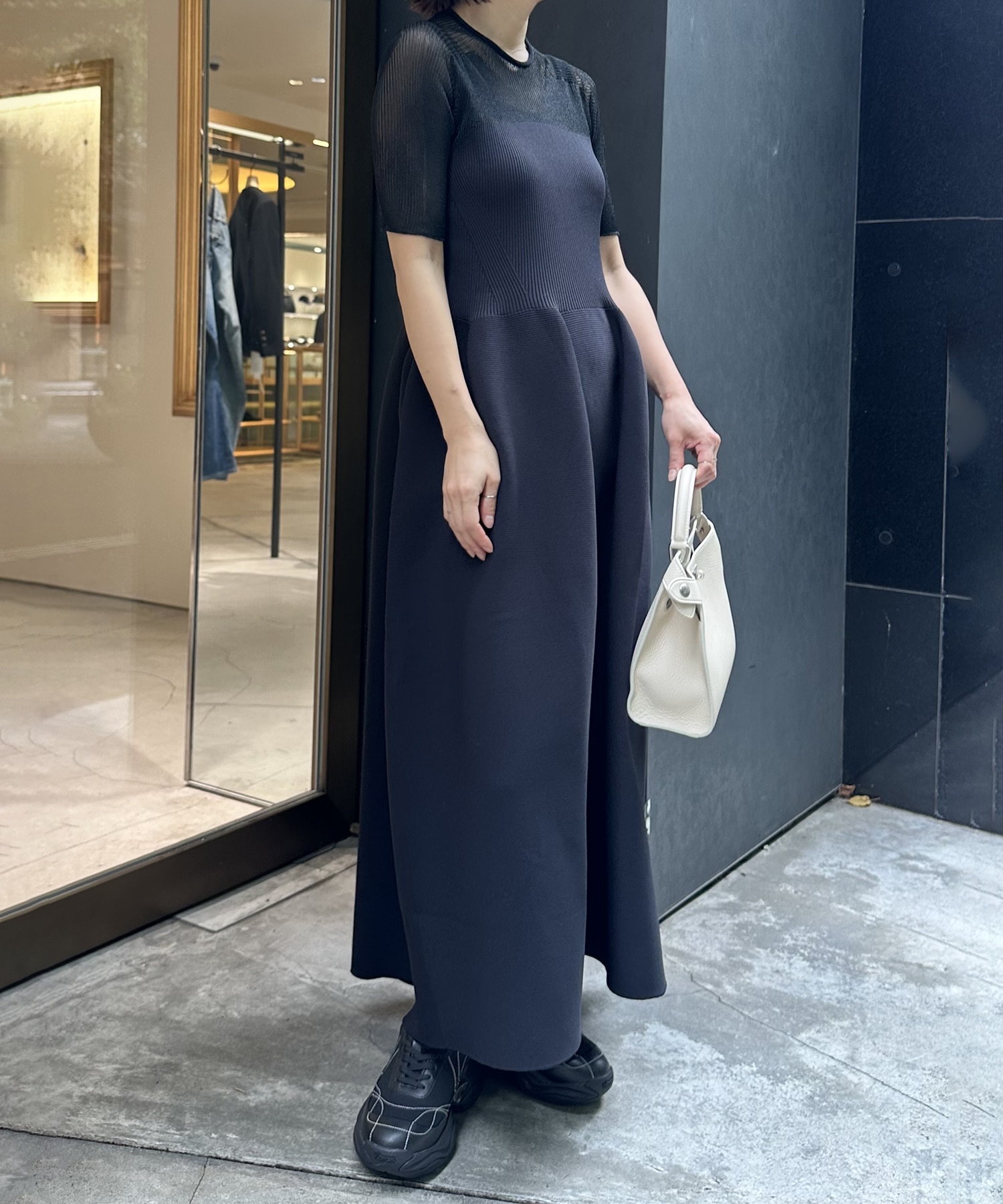 POTTERY LUCENT DECOLLETAGE SHORT SLEEVE DRESS CFCL