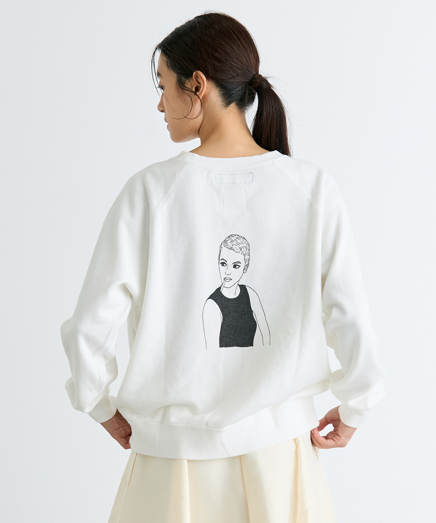 JEAN CREW NECK SWEAT MADISONBLUE