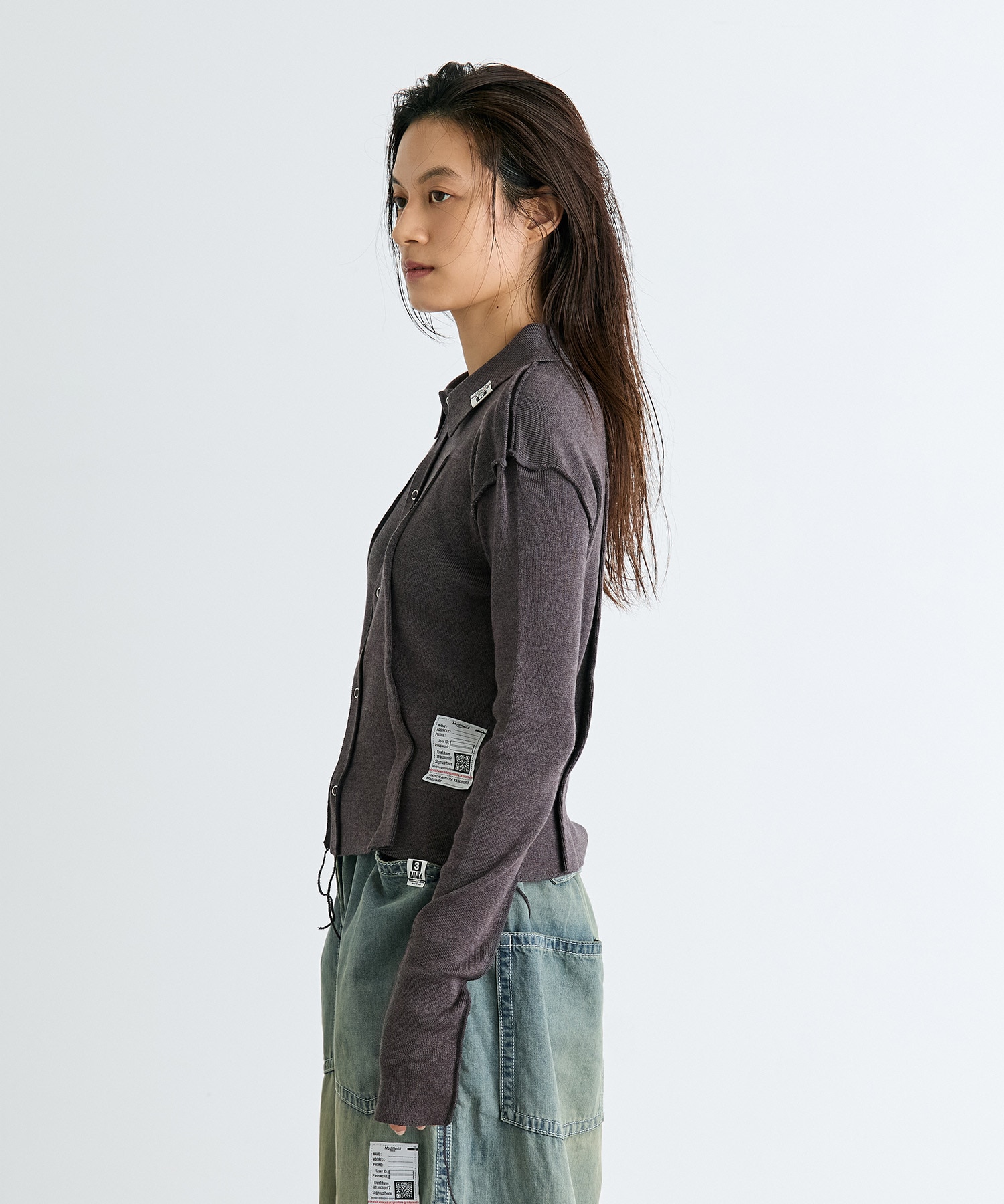 INSIDE OUT KNIT CARDIGAN Maison MIHARA YASUHIRO