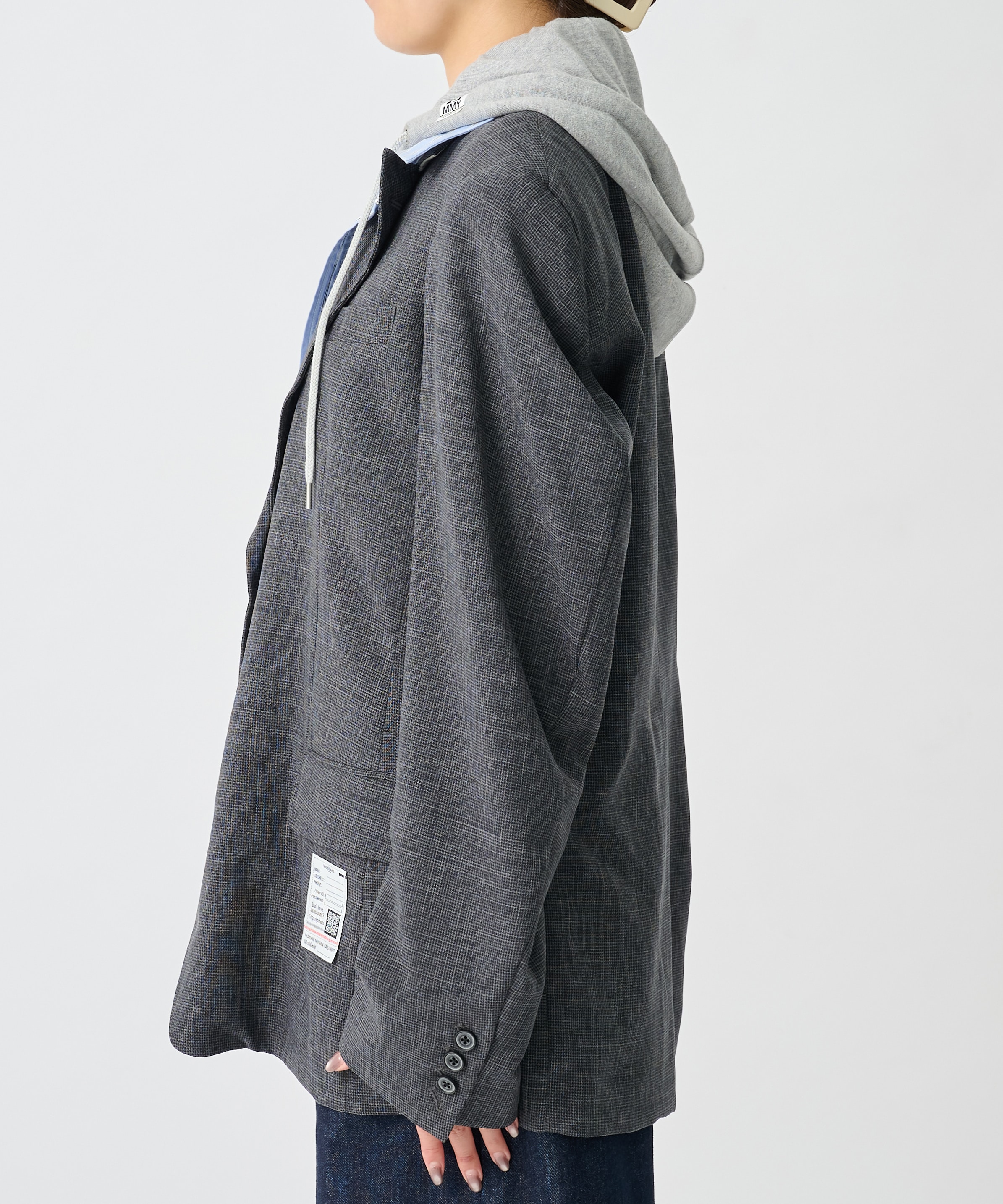 THREE LAYERED HOUNDSTOOTH JACKET Maison MIHARA YASUHIRO