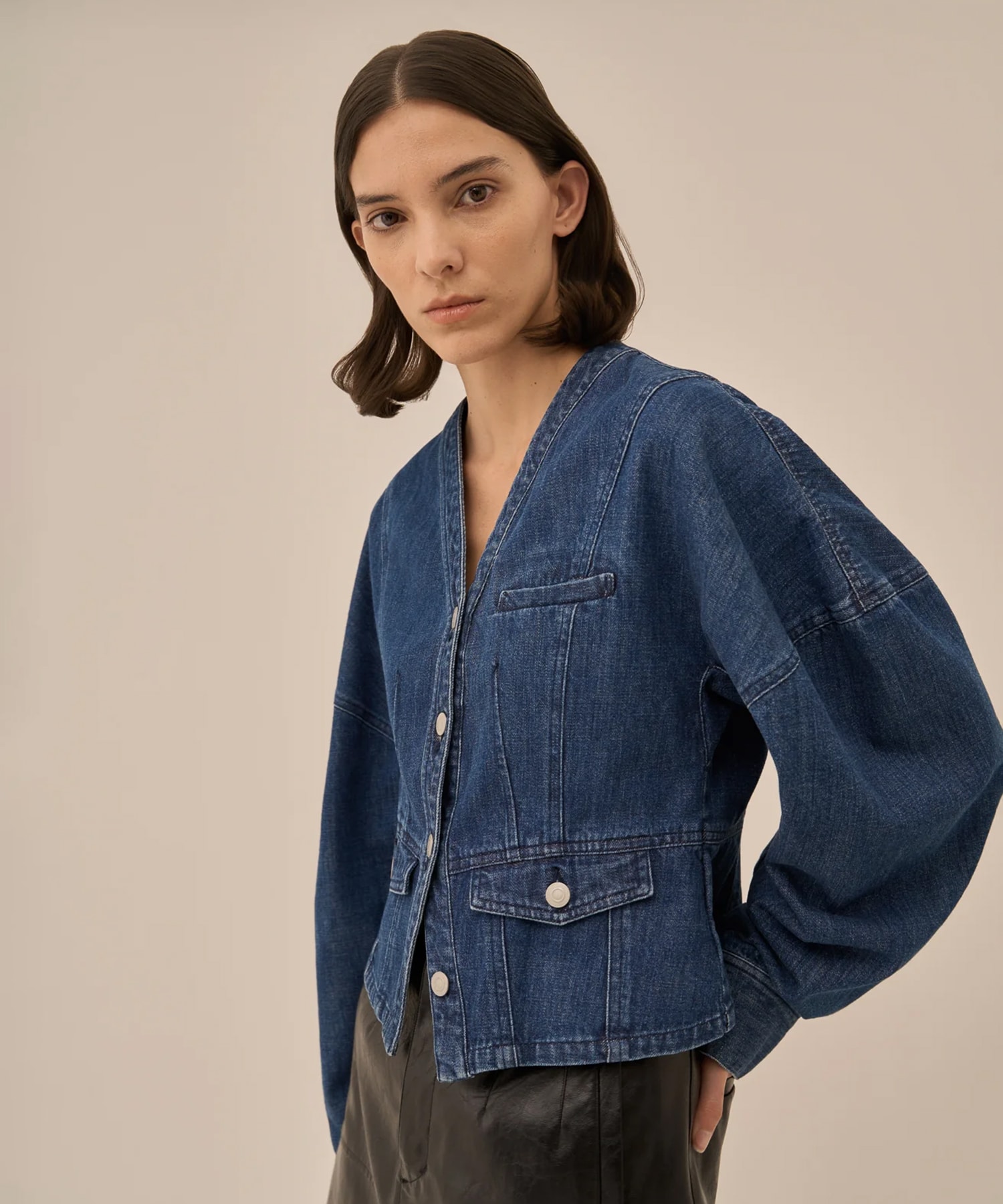 Leona denim jacket AKIRANAKA