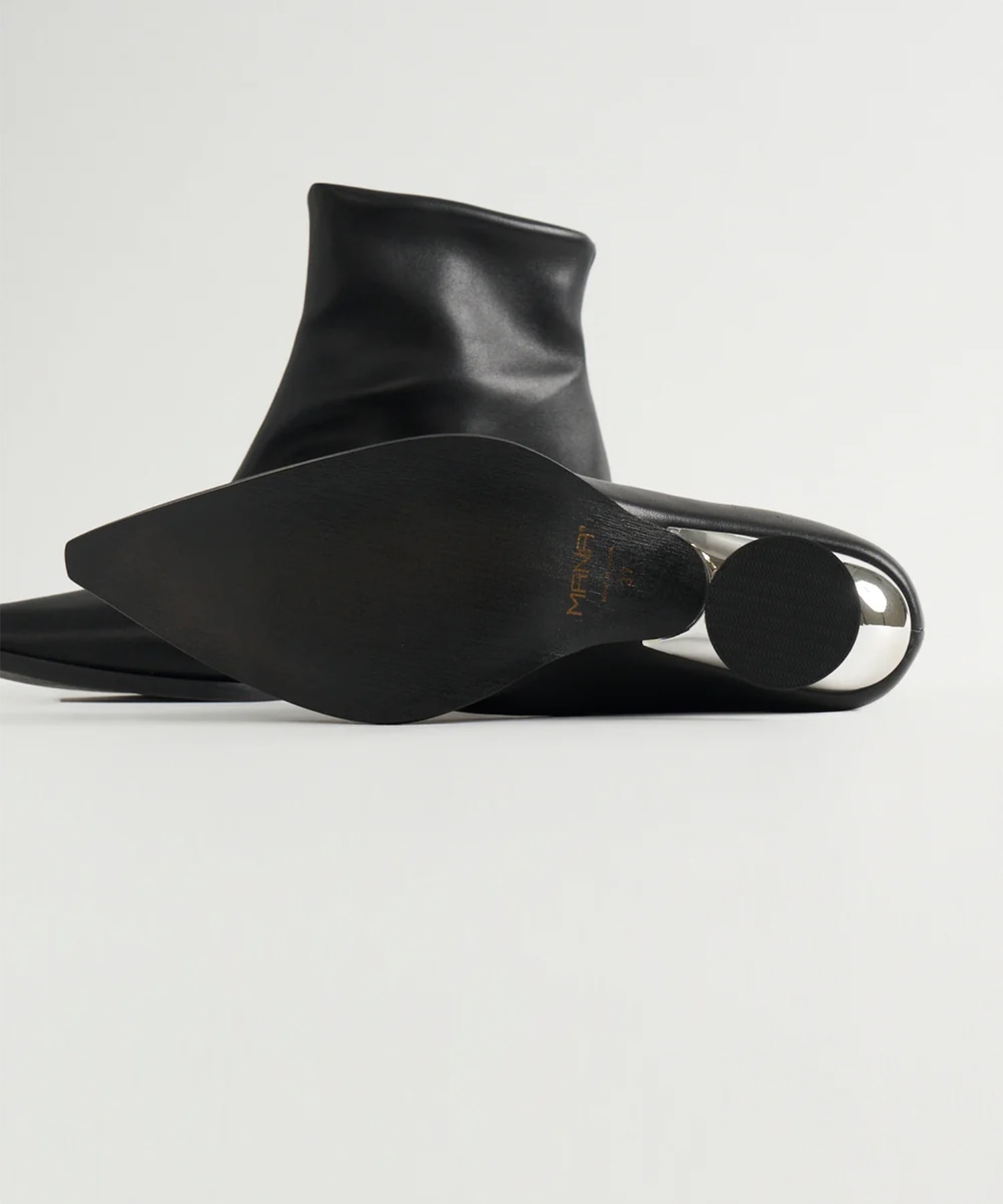 Metal Heel Short Boots MANA
