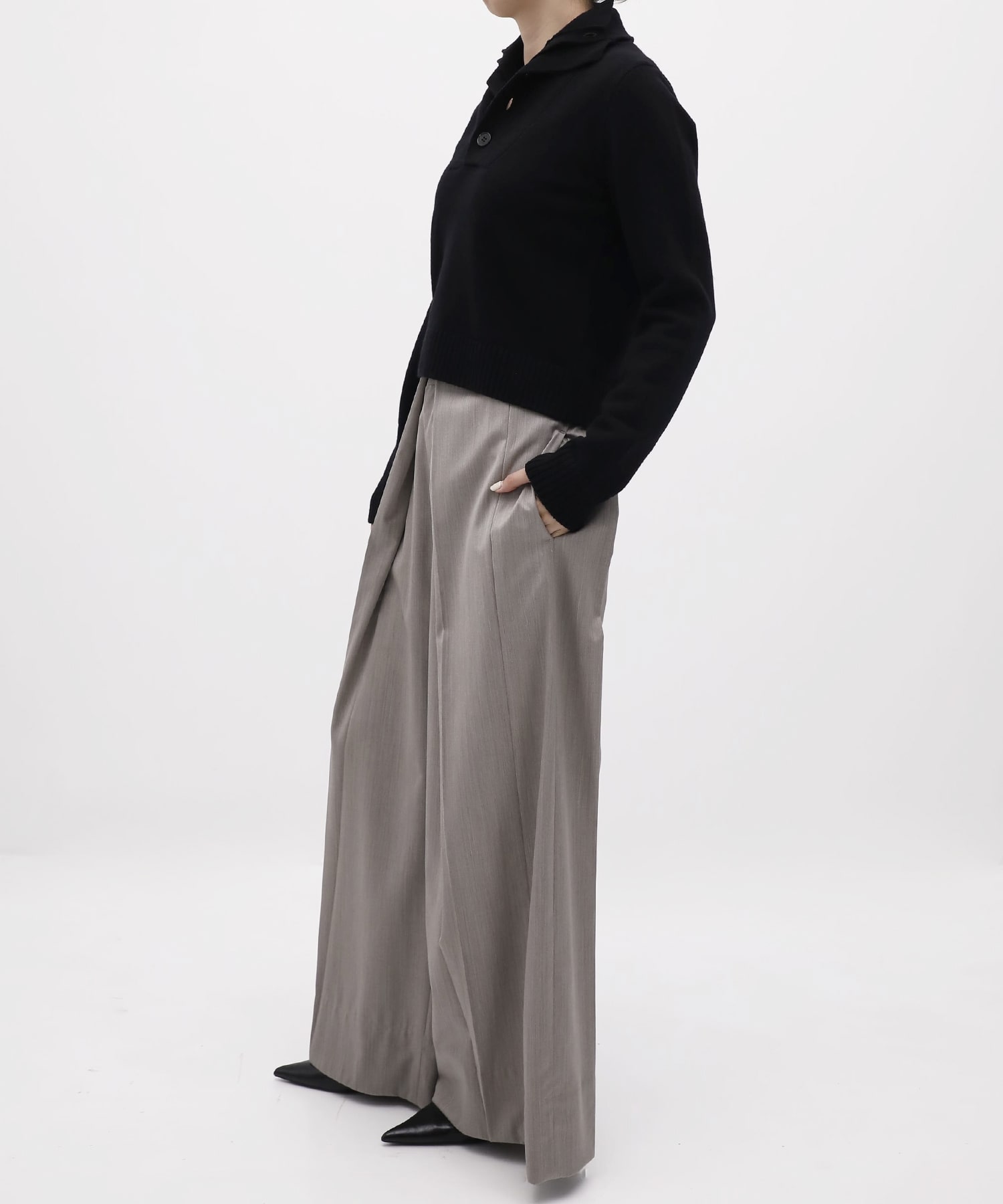 Lams Wool Knit Pullover KEISUKEYOSHIDA