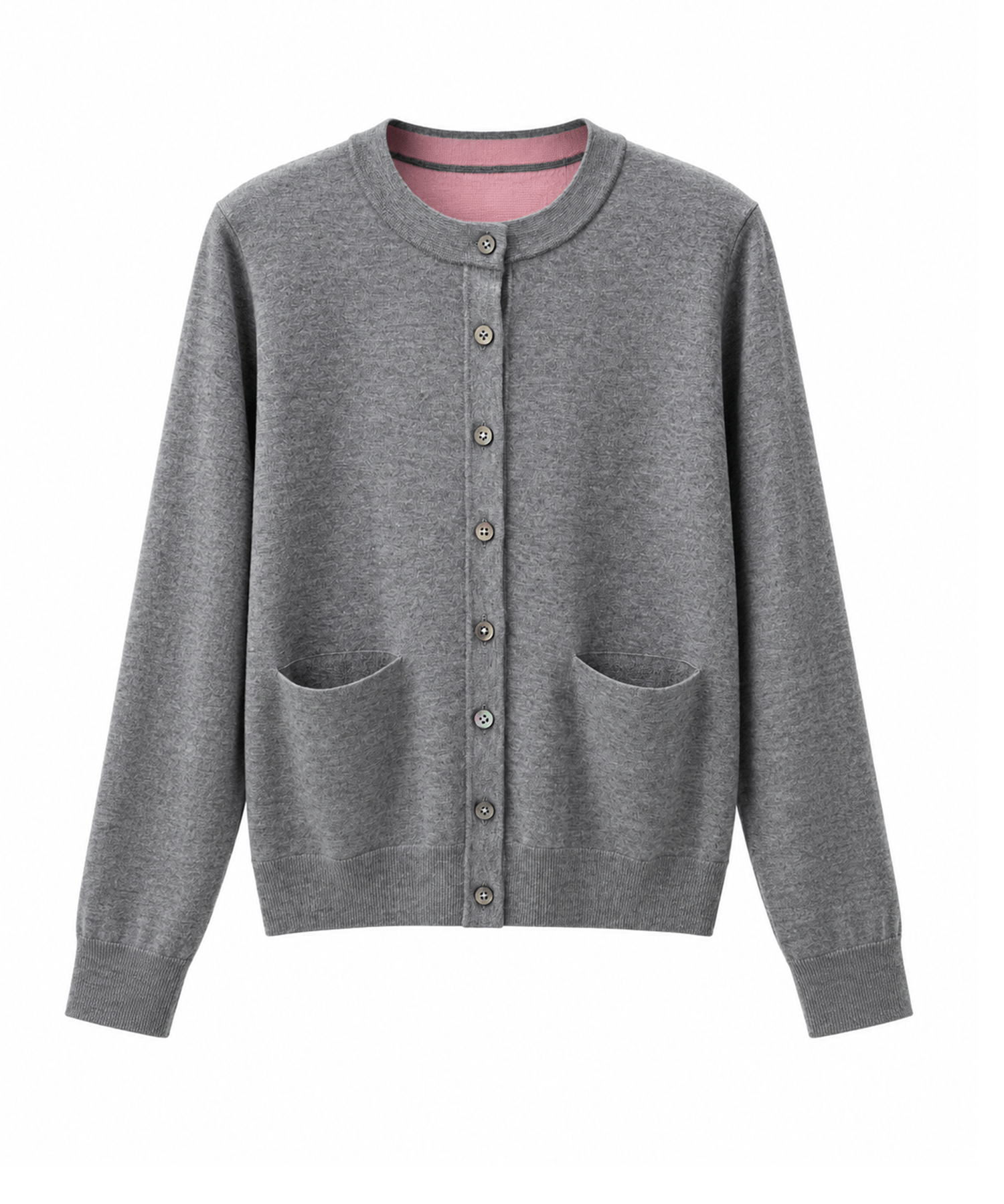 CASHMERE/SILK REVERSIBLE CREW NECK CARDIGAN THE TOKYO