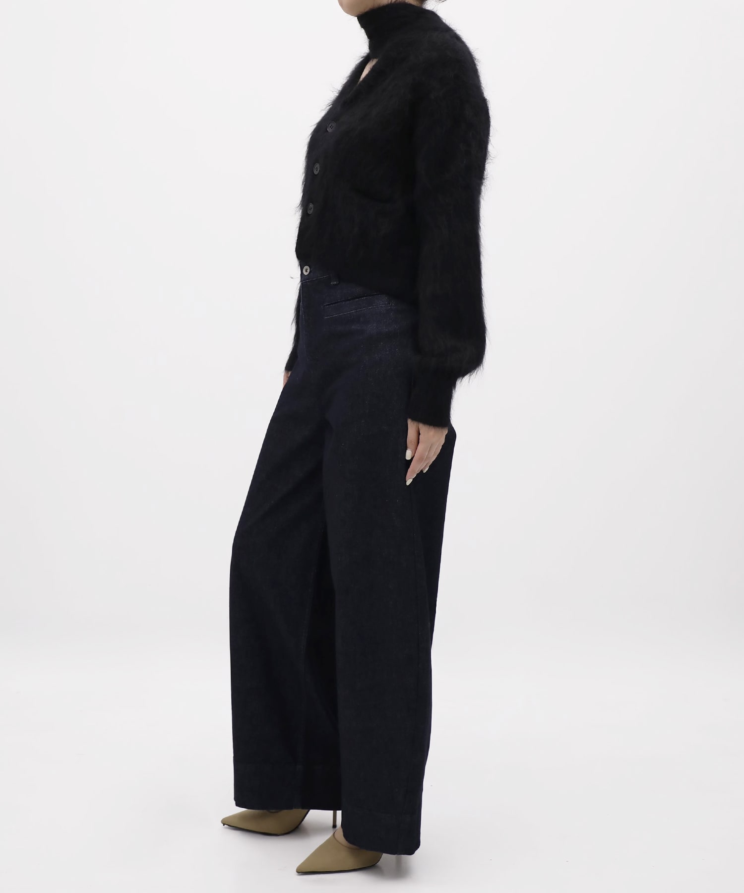 Mohair Knit Cardigan Cropped KEISUKEYOSHIDA