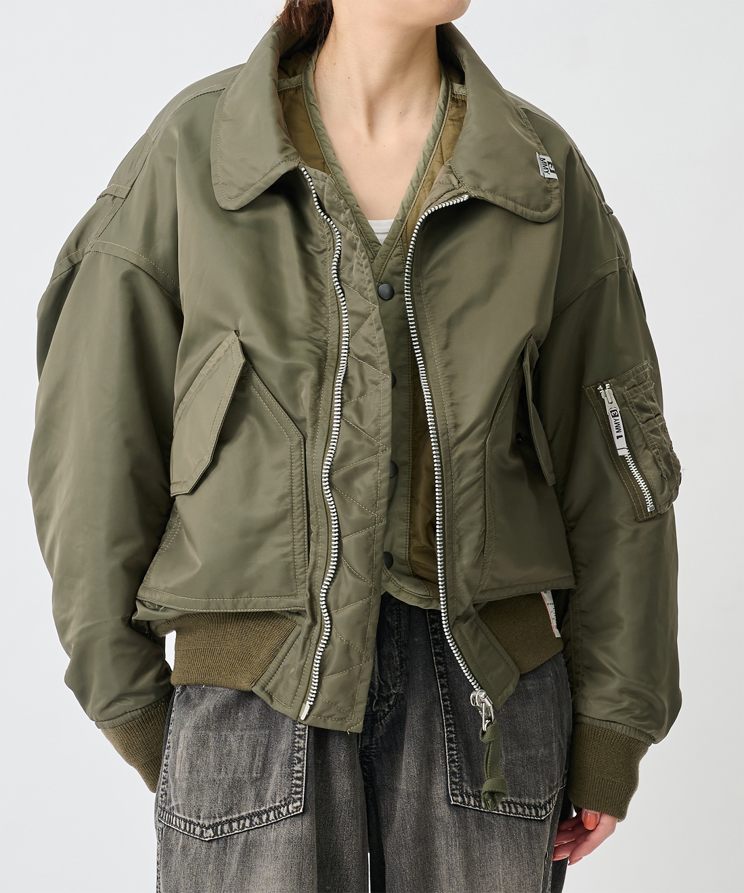 LAYERED BOMBER JACKET Maison MIHARA YASUHIRO