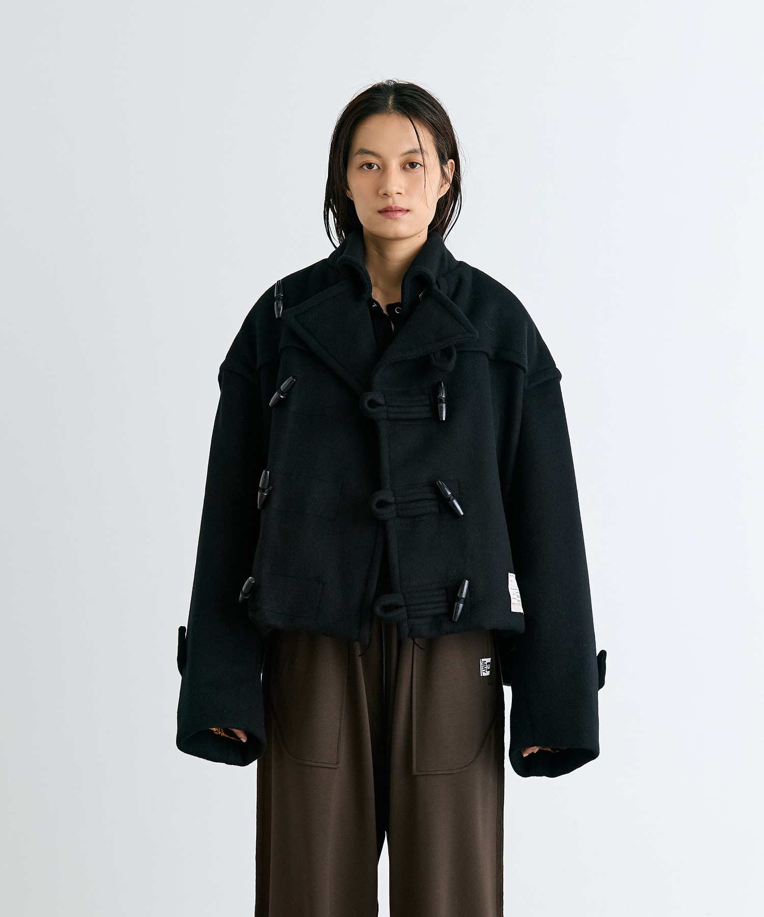 ROLL-UP HEM DUFFLE COAT Maison MIHARA YASUHIRO