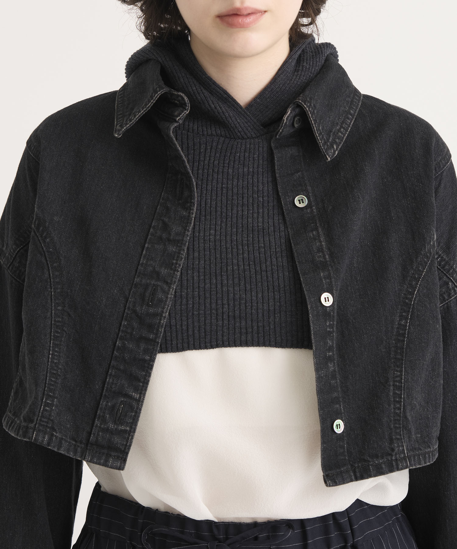 Washable Wool  Hoodie Knit Tops RITAN