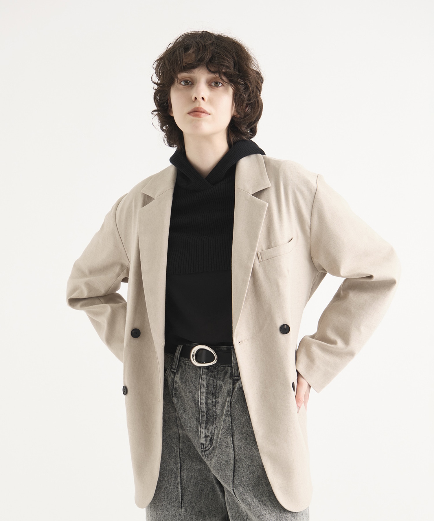 Washable Wool  Hoodie Knit Tops RITAN