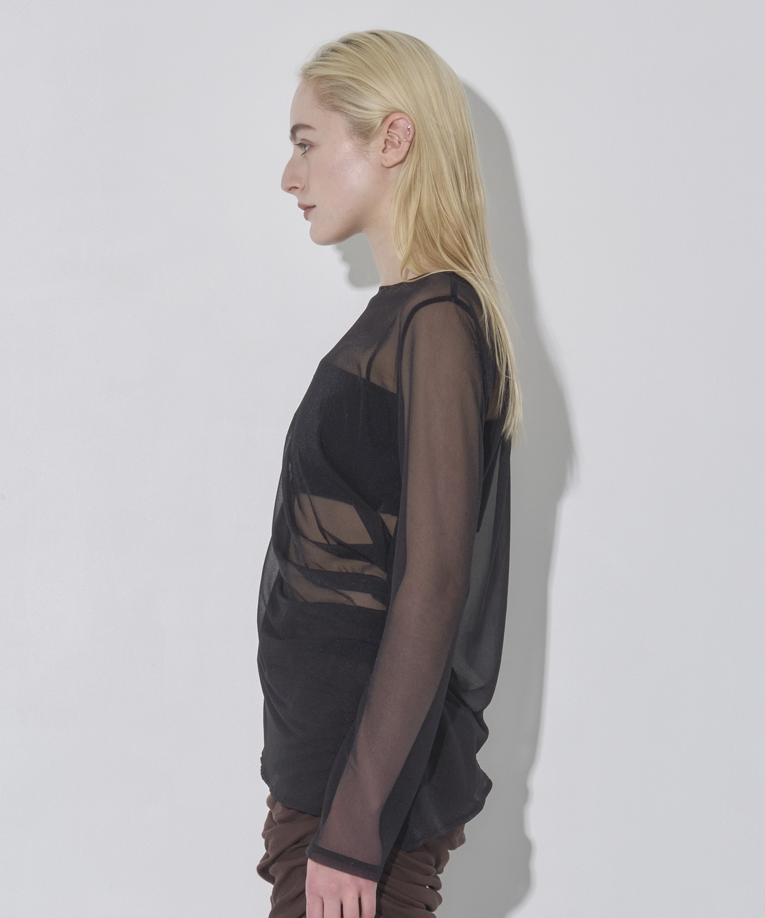 Tack Layered SheerT-Shirt RITAN