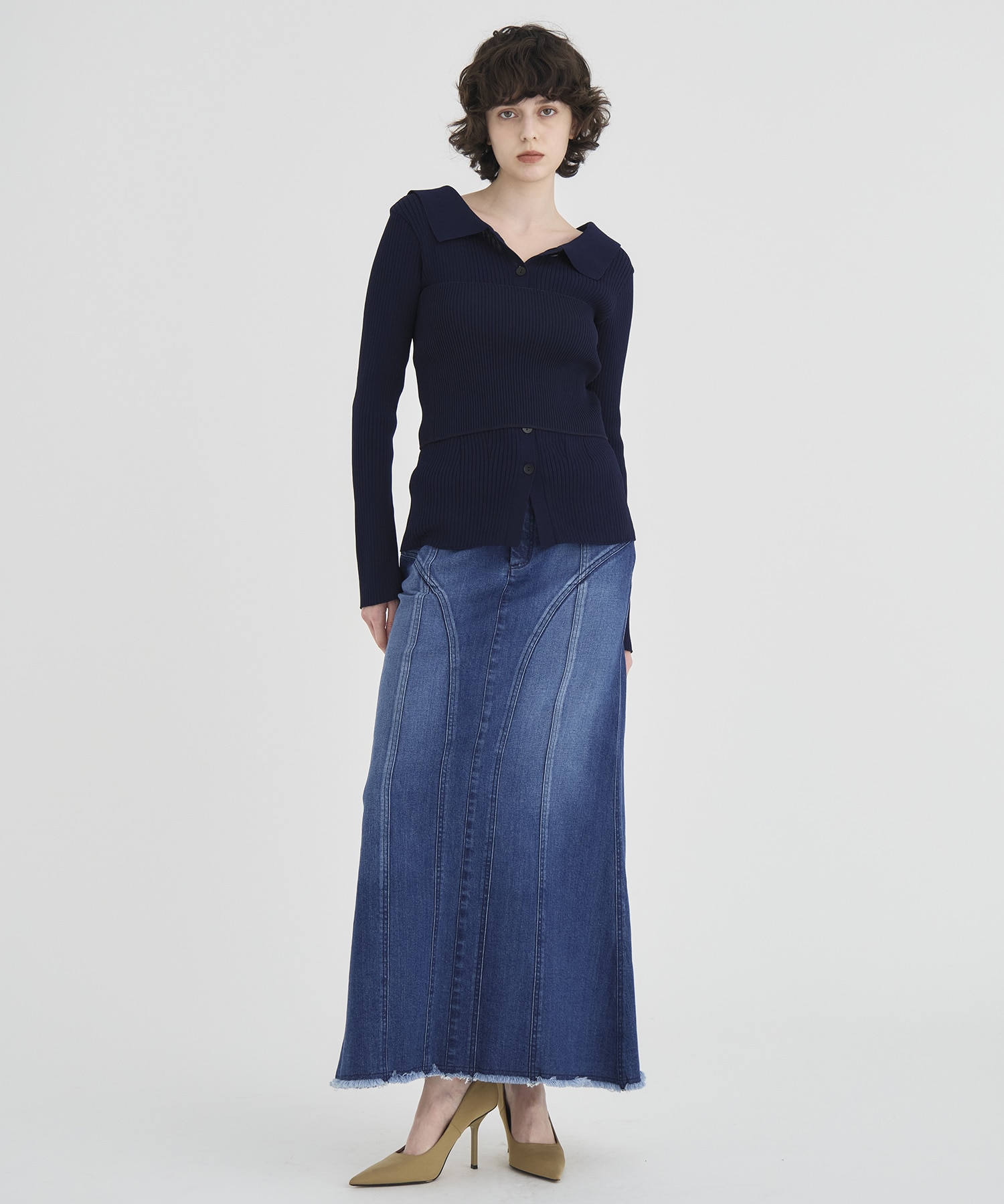 Bustier Combi  Knit Tops RITAN