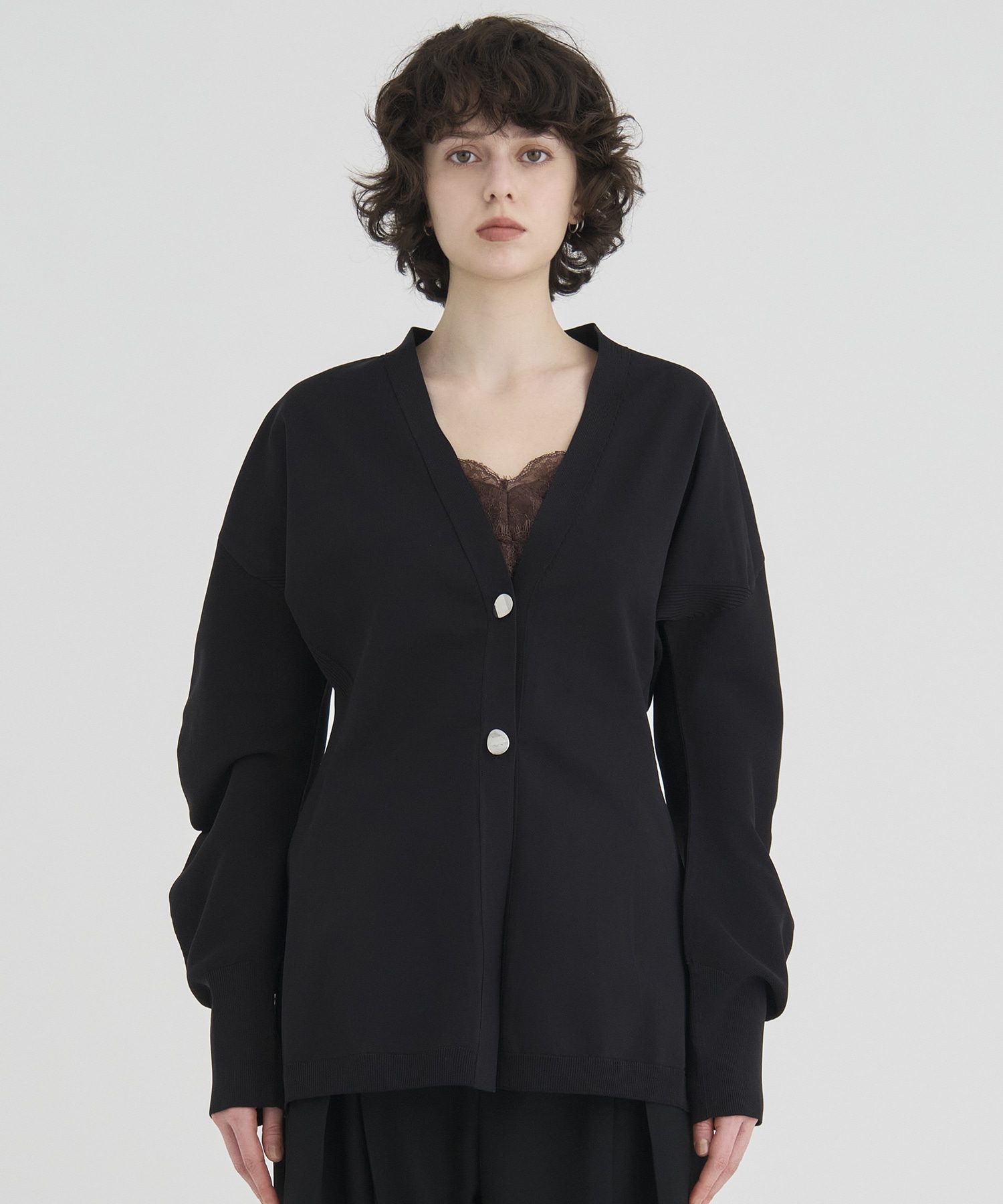 Arch Sleeve Knit Cardigan RITAN