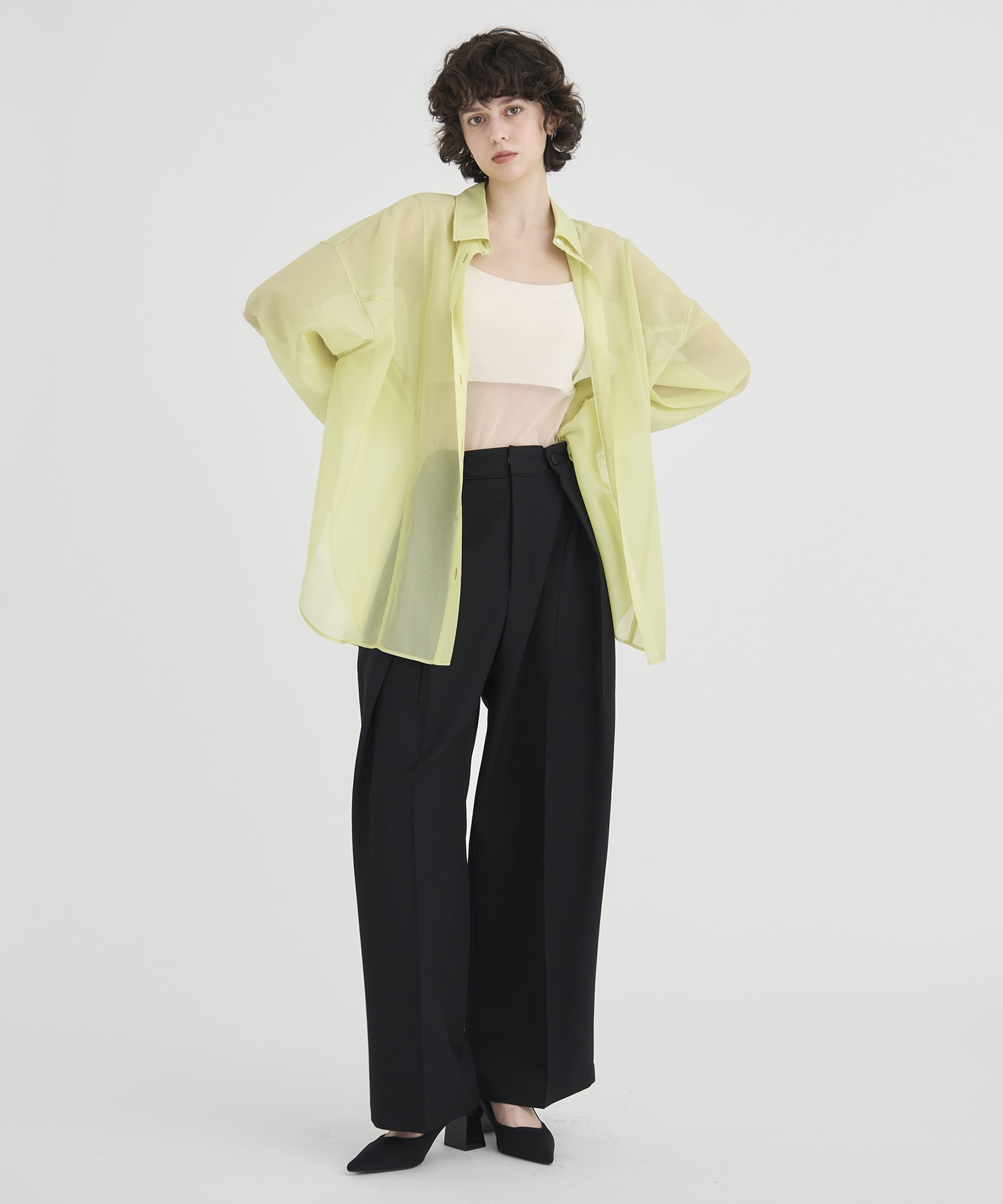 Double Tack Wide Pants RITAN