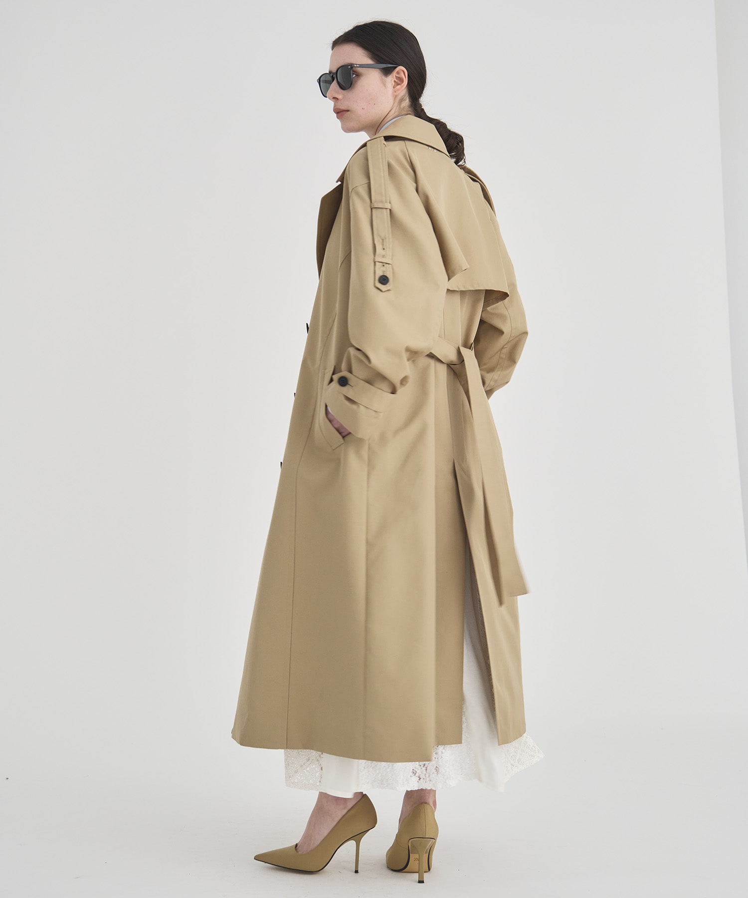Wide Lapel Trench Coat RITAN
